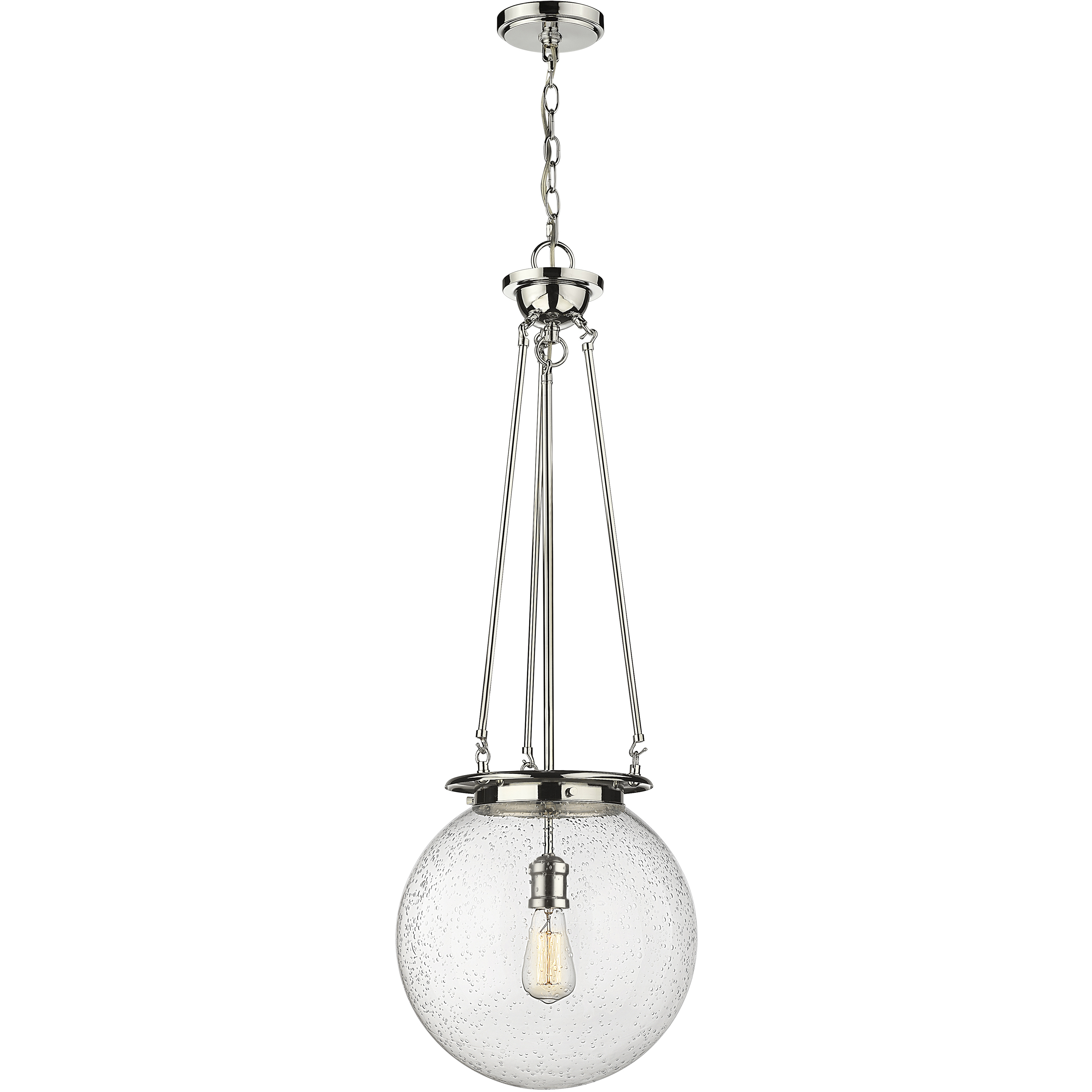 Beacon 1 Light 14 inch Polished Nickel Pendant Ceiling Light