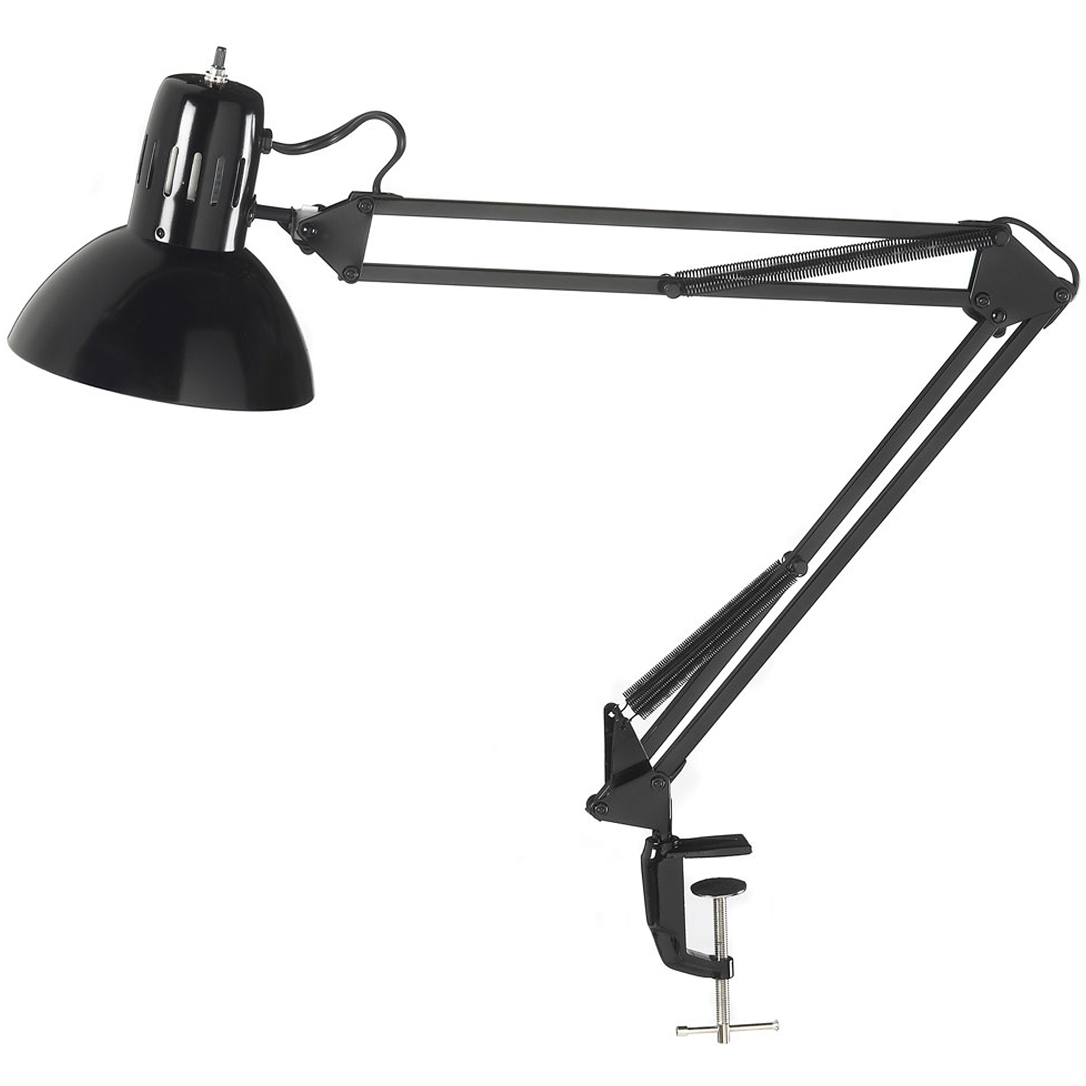 Working/Task Lamps 36 inch 100 watt Black Task Table Lamp Portable Light, Spring Balanced Arms