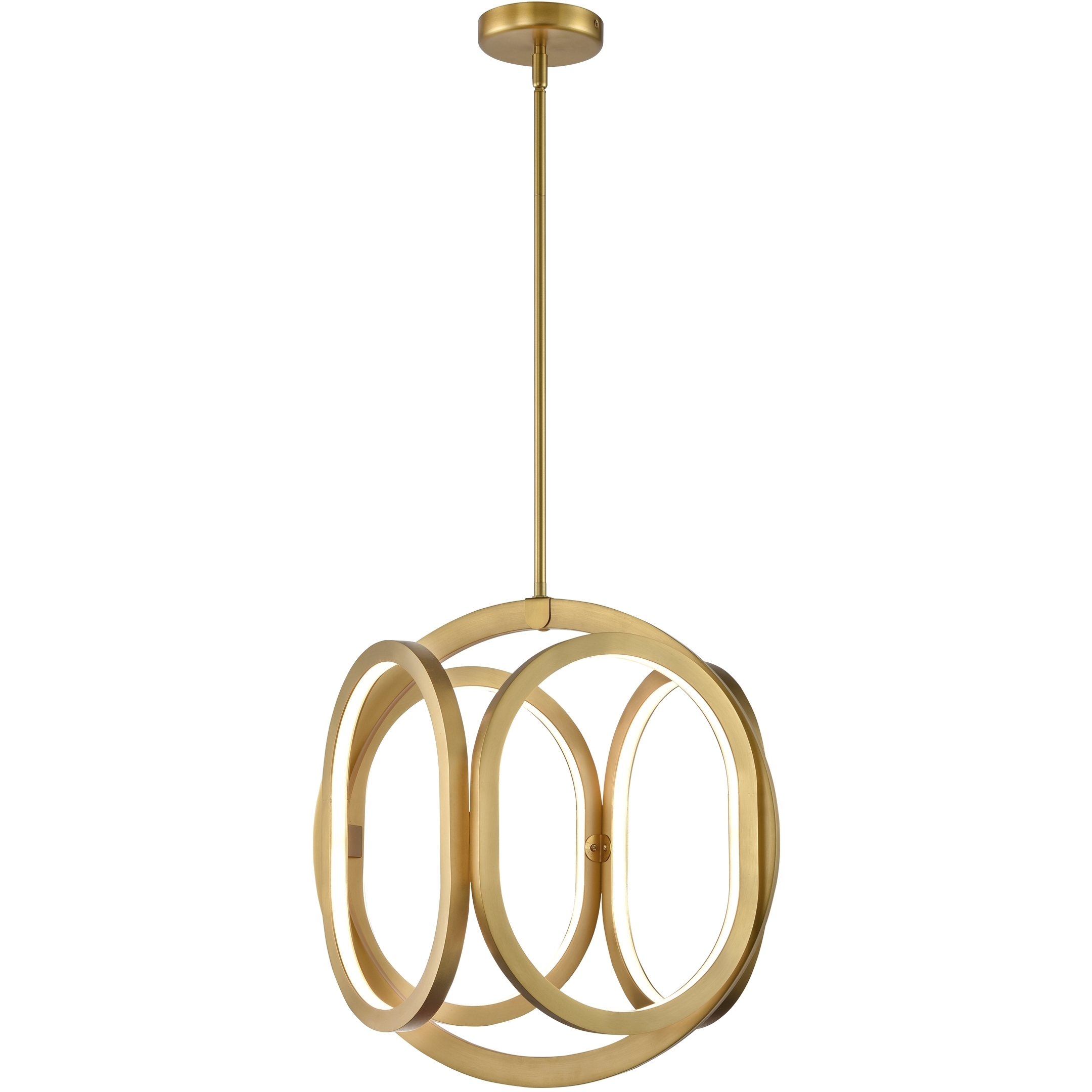 Perigee AC LED LED 17.25 inch Brass Foyer Pendant Ceiling Light