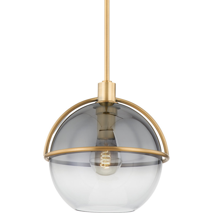 Ivins 1 Light 12 inch Patina Brass Outdoor Pendant