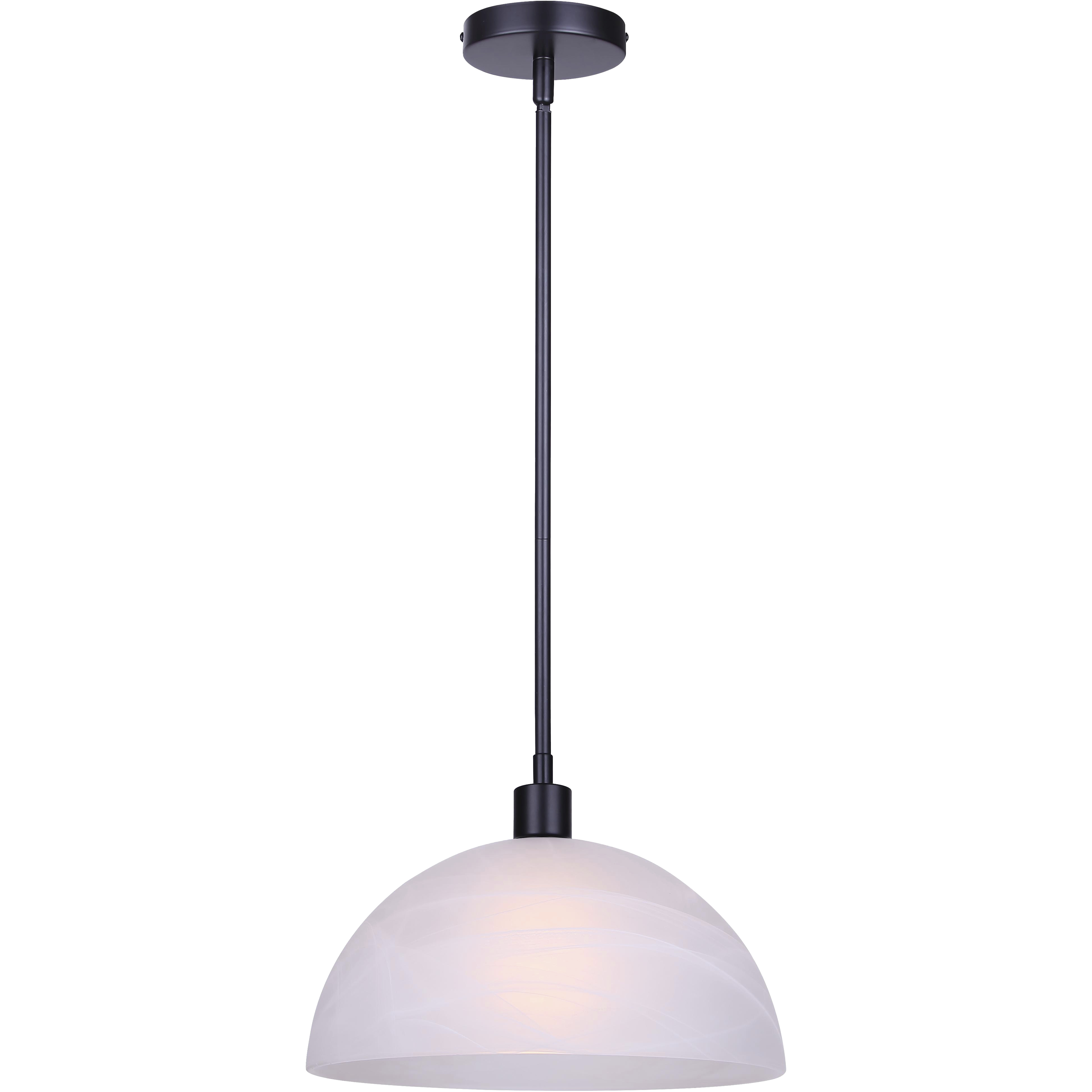 Marek 1 Light 13 inch Matte Black Rod Pendant Ceiling Light