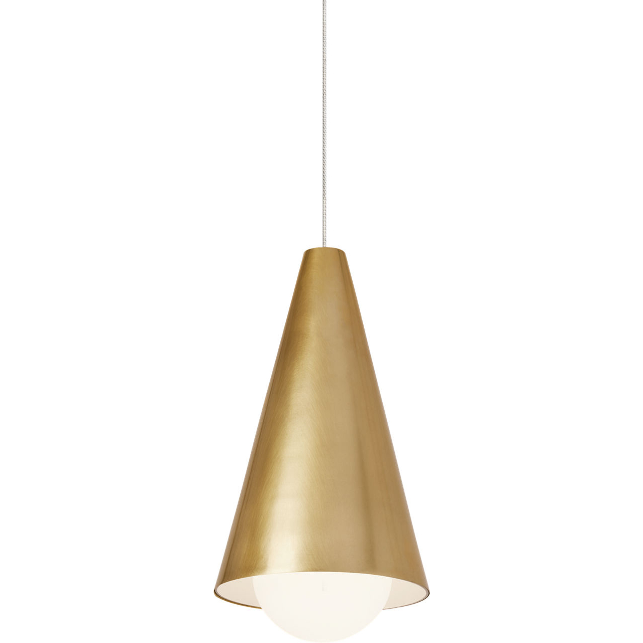 Sean Lavin Mini Joni 1 Light 12 Natural Brass Low-Voltage Pendant Ceiling Light in FreeJack, Integrated LED