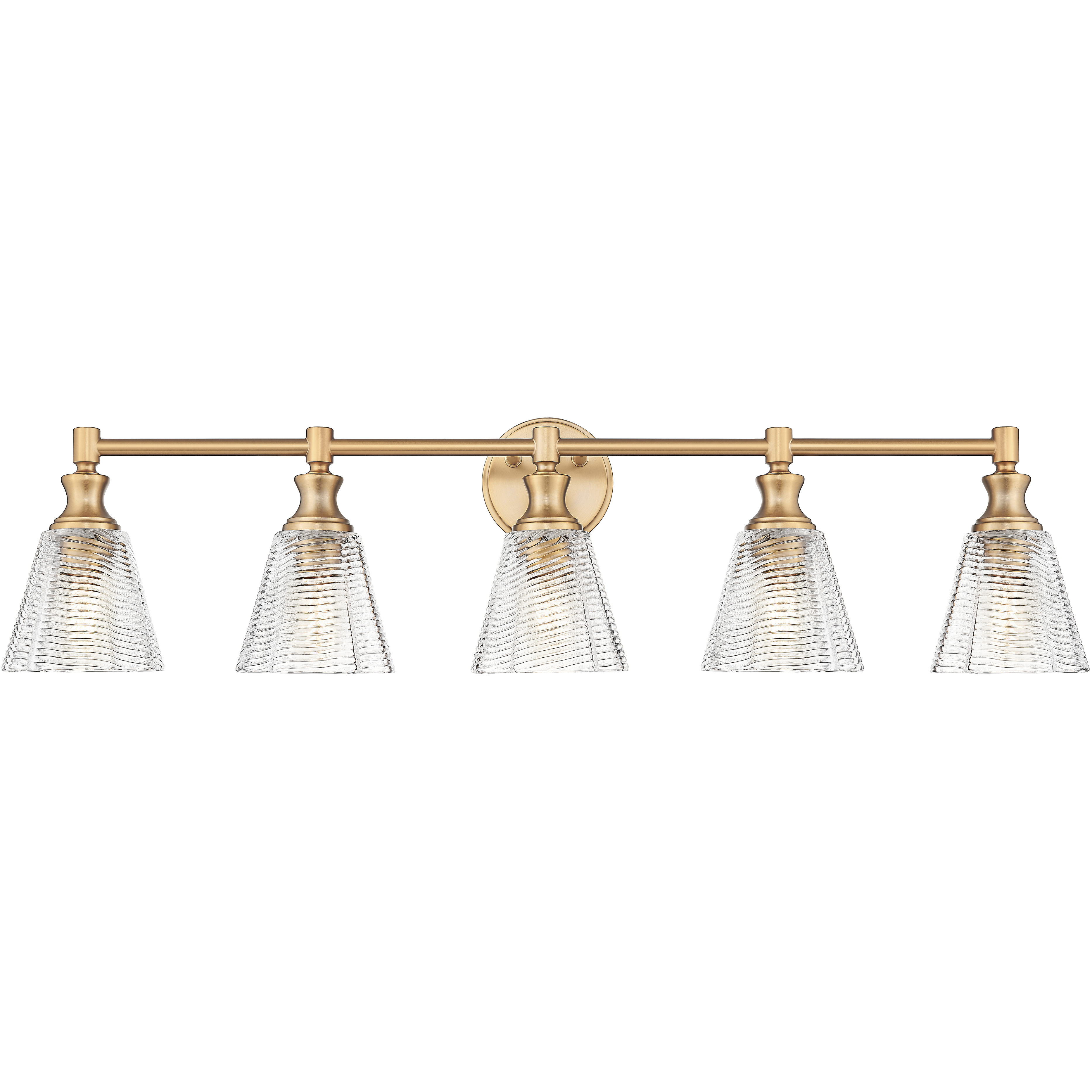 Auden 5 Light 39.75 inch Modern Gold Bath Vanity Wall Light