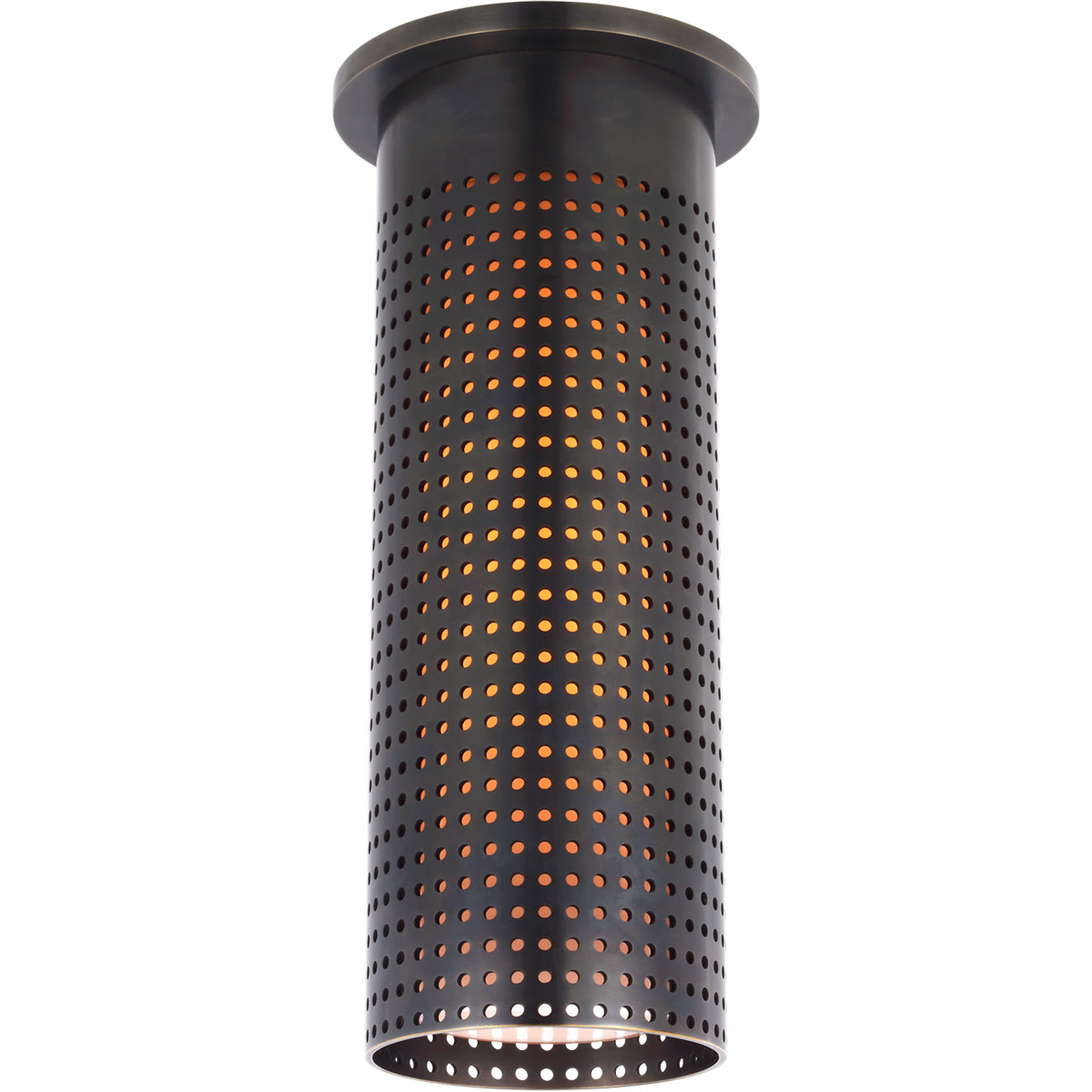 Kelly Wearstler Precision LED 3.5 inch Bronze Monopoint Flush Mount Ceiling Light