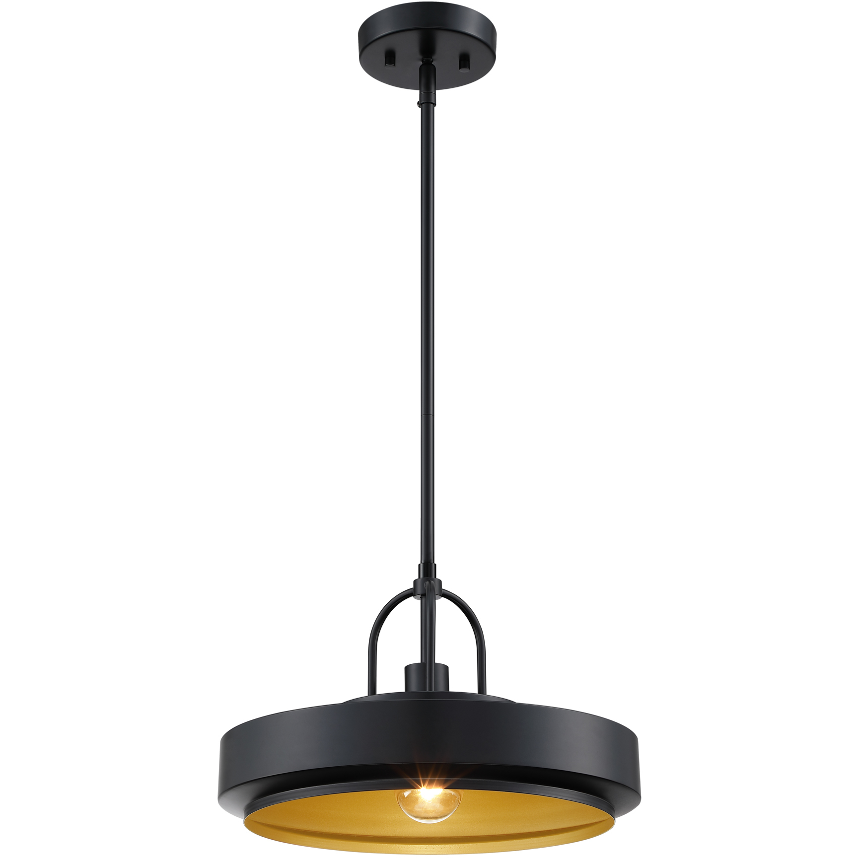 Odea 1 Light 14 inch Matte Black Pendant Ceiling Light