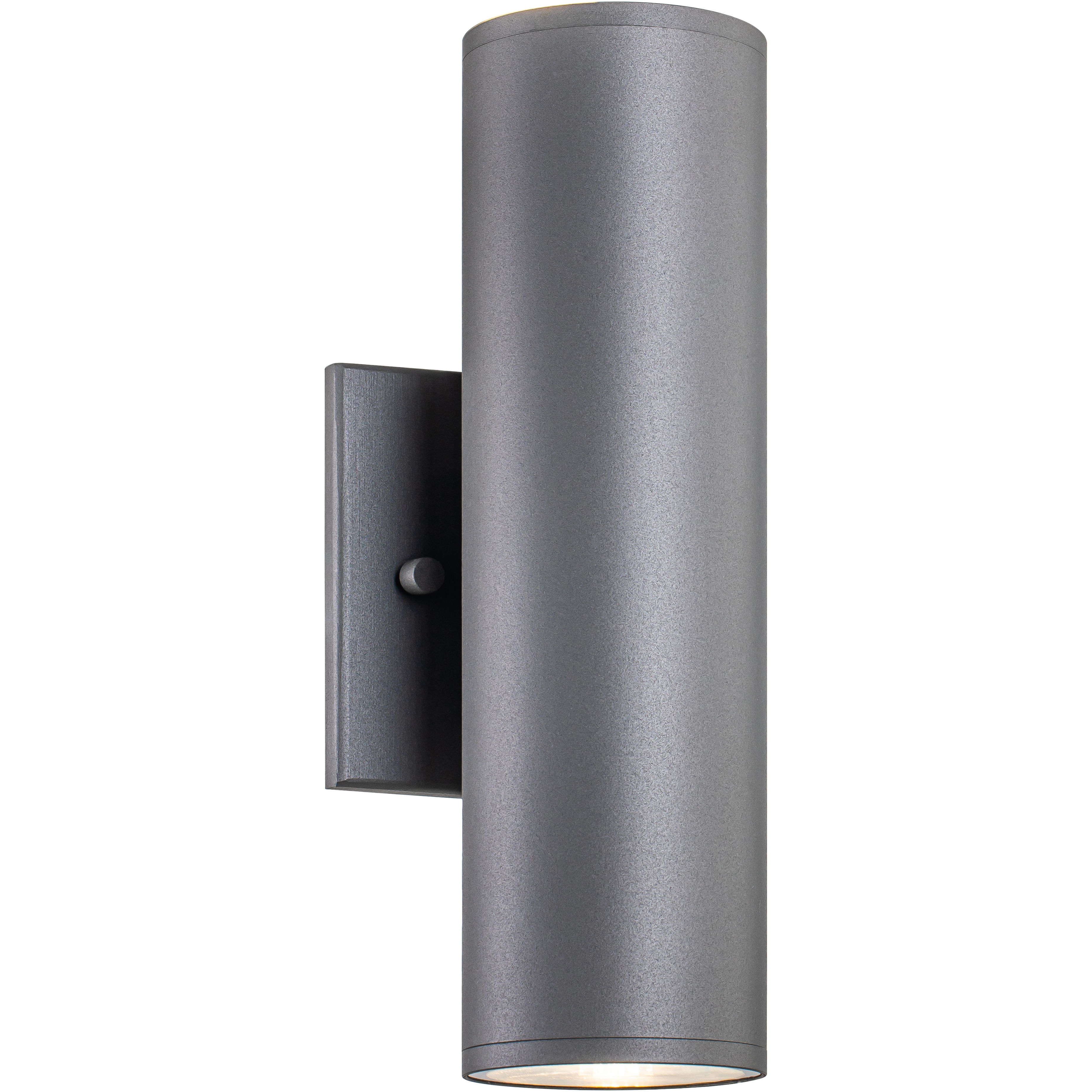 Tubular LED 10 inch Grey Outdoor Wall Light