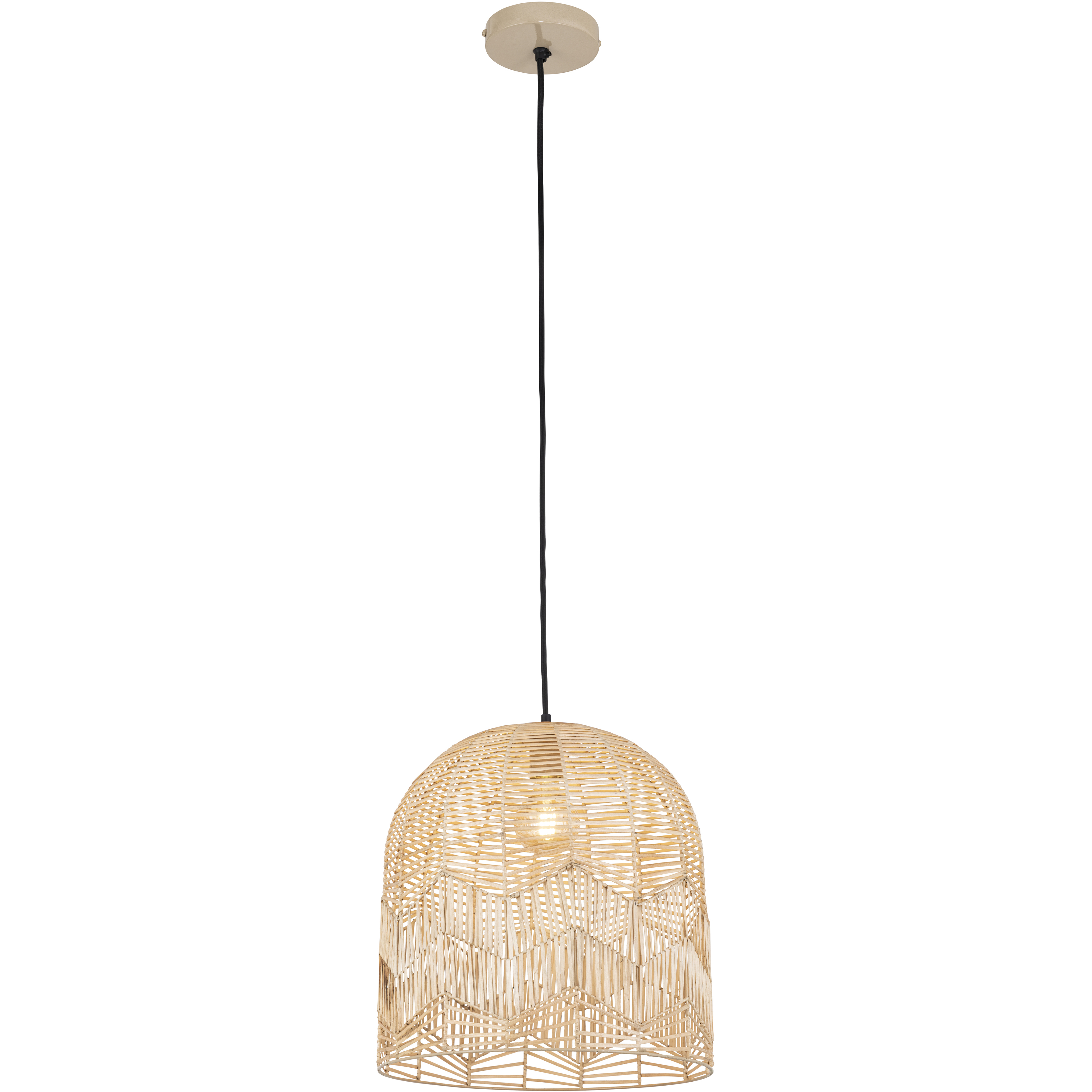 Indy 1 Light 16 inch Natural Pendant Ceiling Light