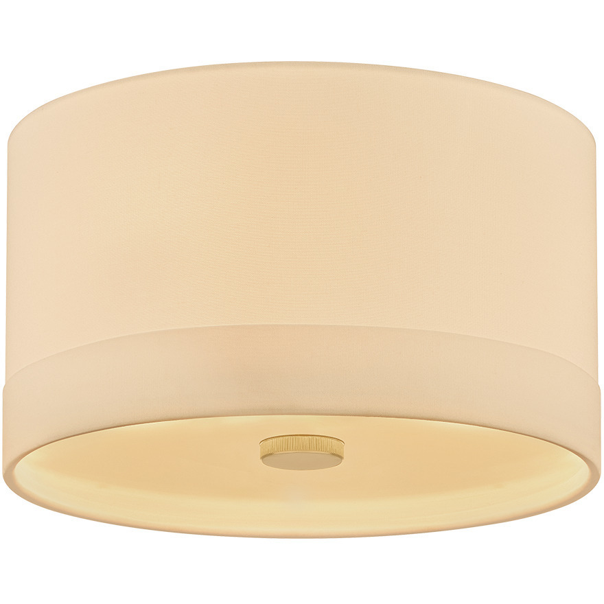 Ashland 3 Light 14 inch Aged Brass Flush Mount Ceiling Light