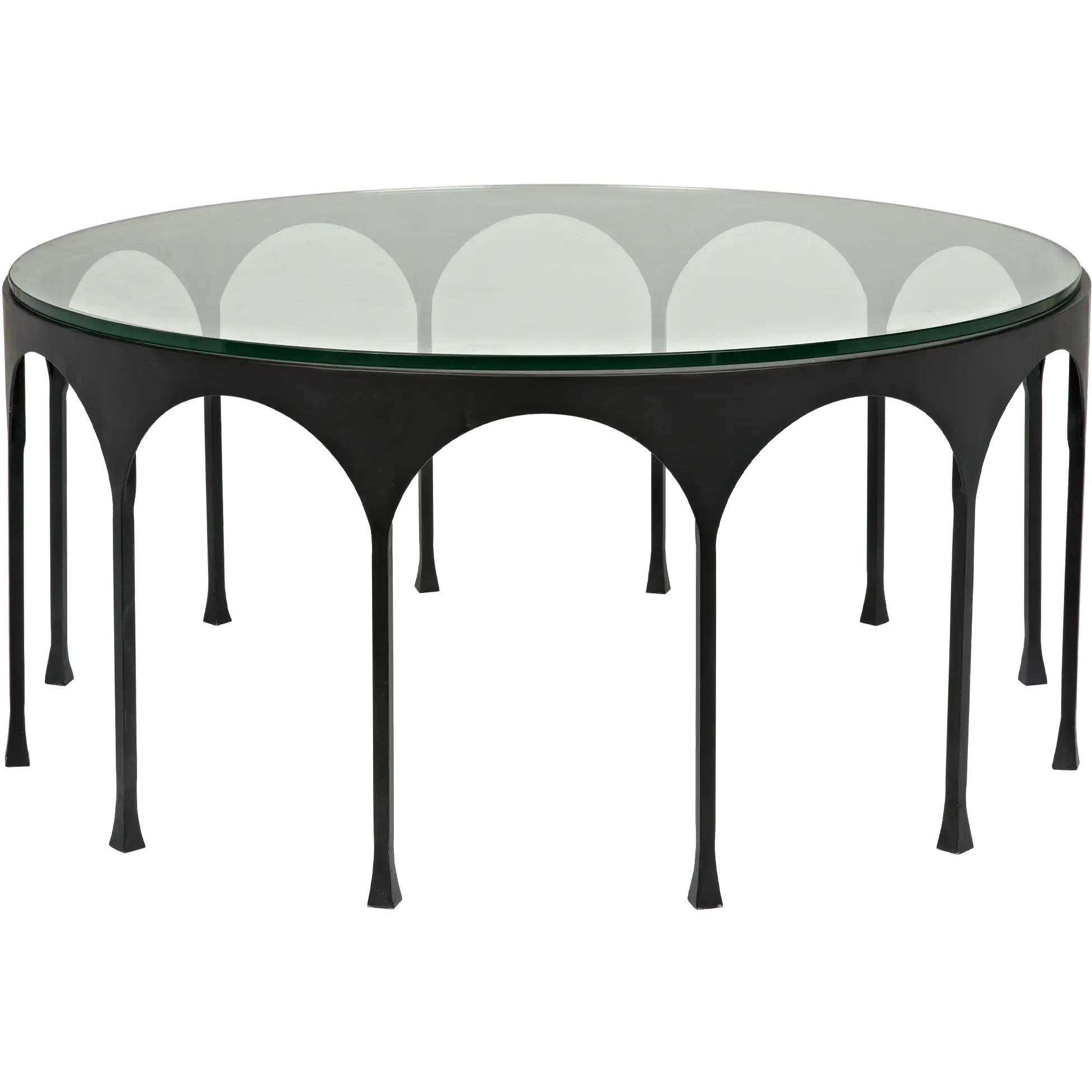 Achille 37 X 37 inch Matte Black Coffee Table