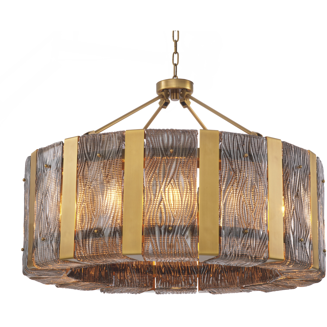 Elysian 14 Light 35.83 inch Antique Brass Pendant Ceiling Light