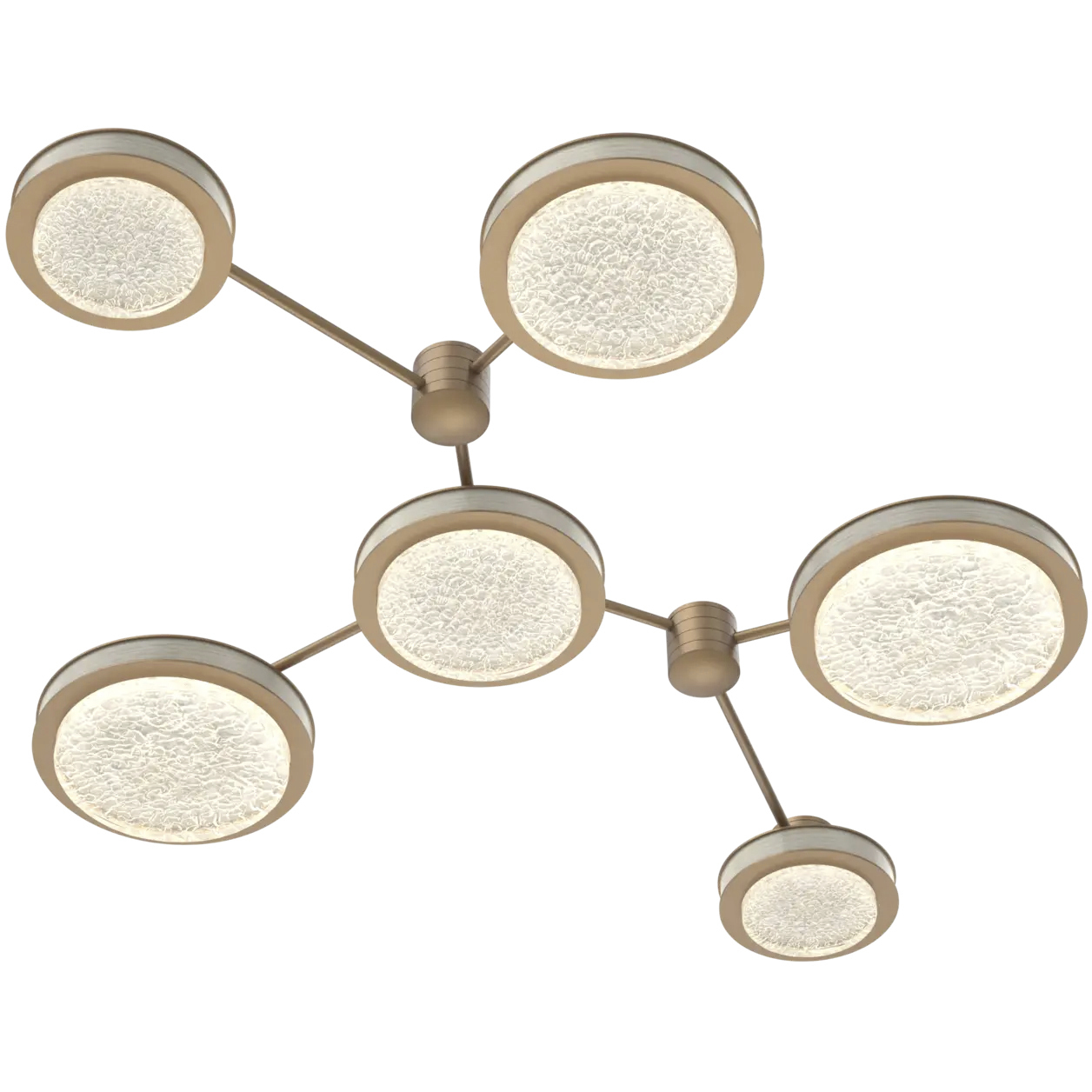 Iris LED 54.7 inch Novel Brass with Light Oak Sconce & Flush Mount Wall Light in 2700K LED, Novel Brass with Light Ash, Hub and Spoke