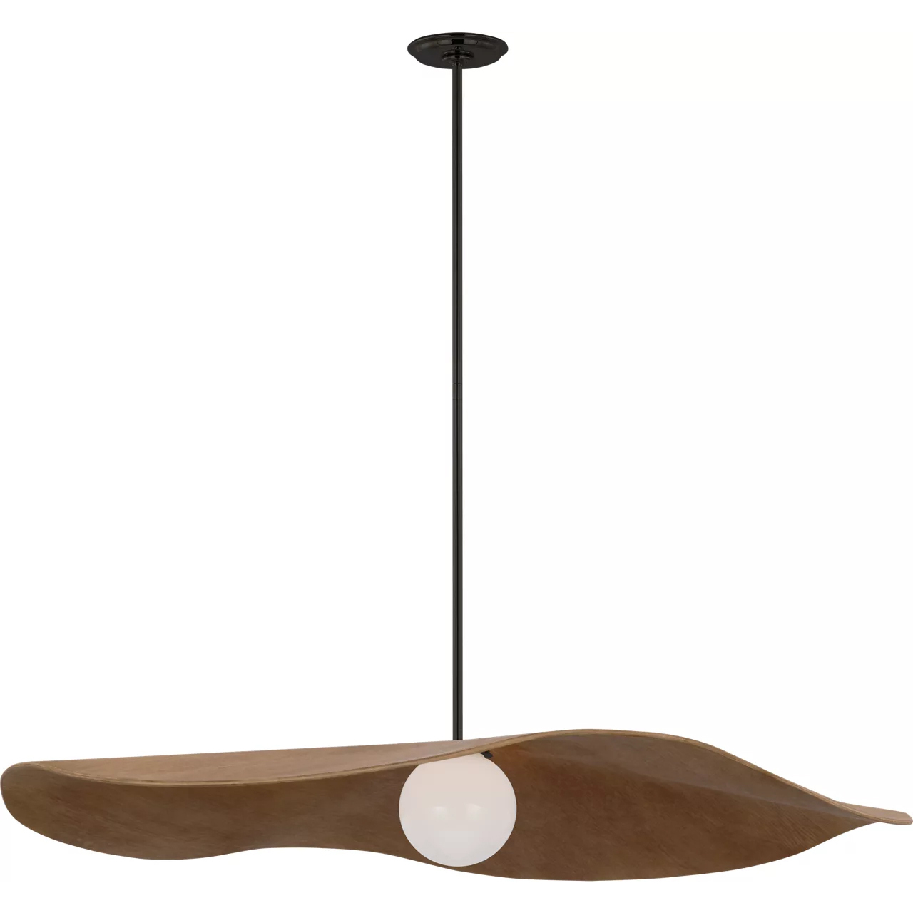 Windsor Smith Mahalo LED 40 inch Bronze Pendant Ceiling Light in Natural Oak