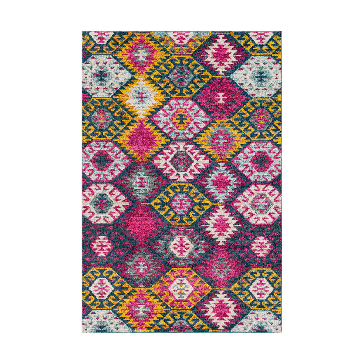 Anika 36 X 24 inch Blue and Blue Area Rug, Polypropylene