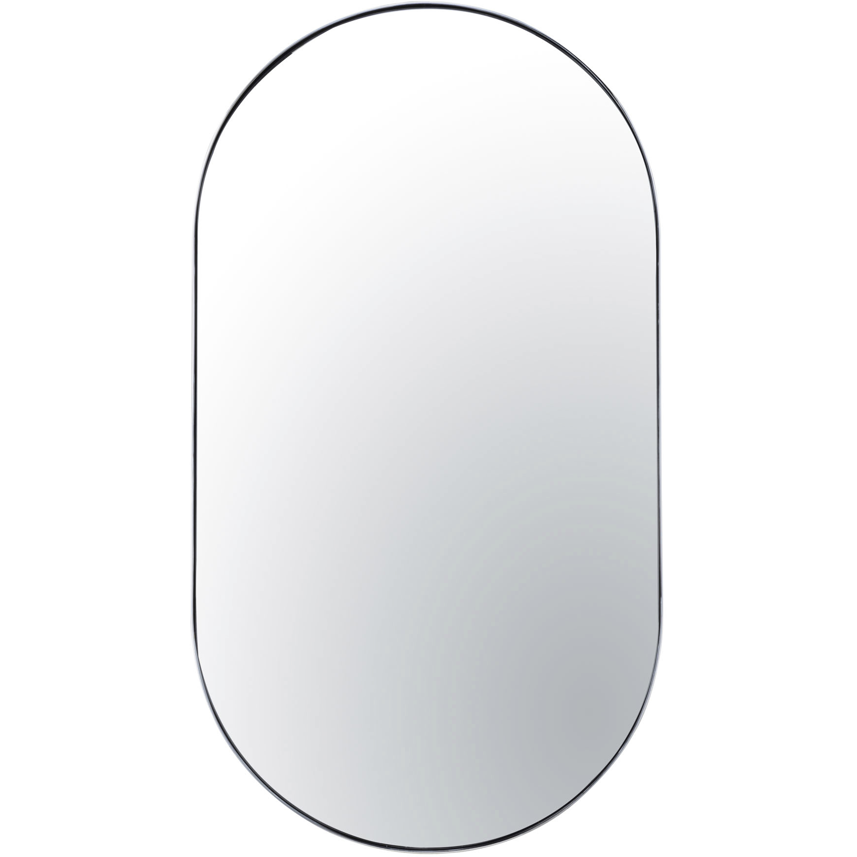 Capsule 40 X 22 inch Chrome Wall Mirror