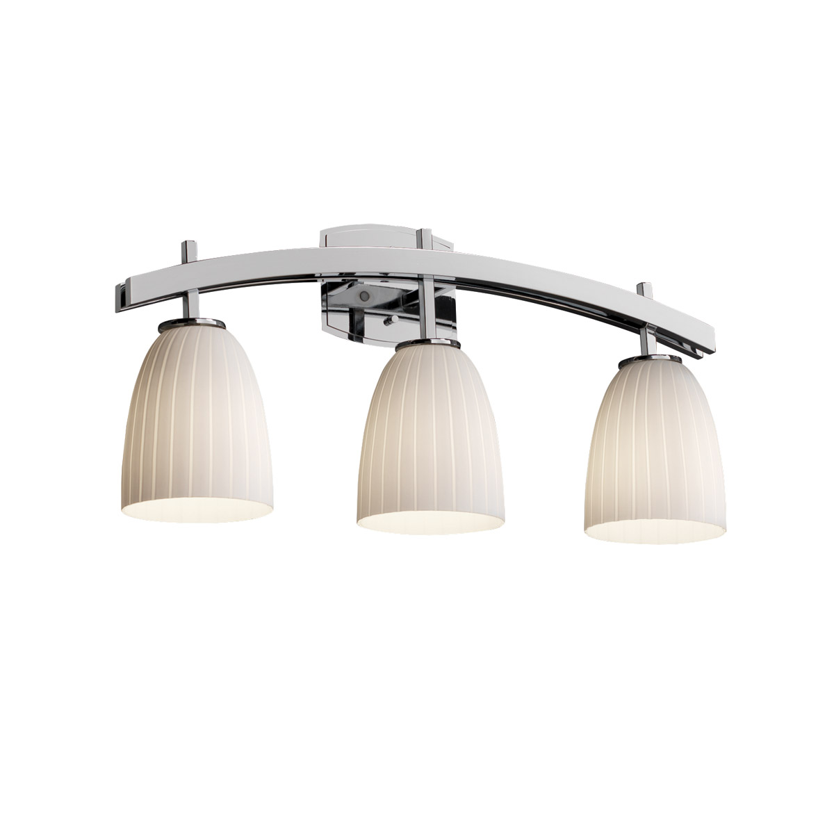 Fusion LED 25.5 inch Dark Bronze Bath Bar Wall Light in 2100 Lm LED, Square with Flat Rim, Opal Fusion, Archway