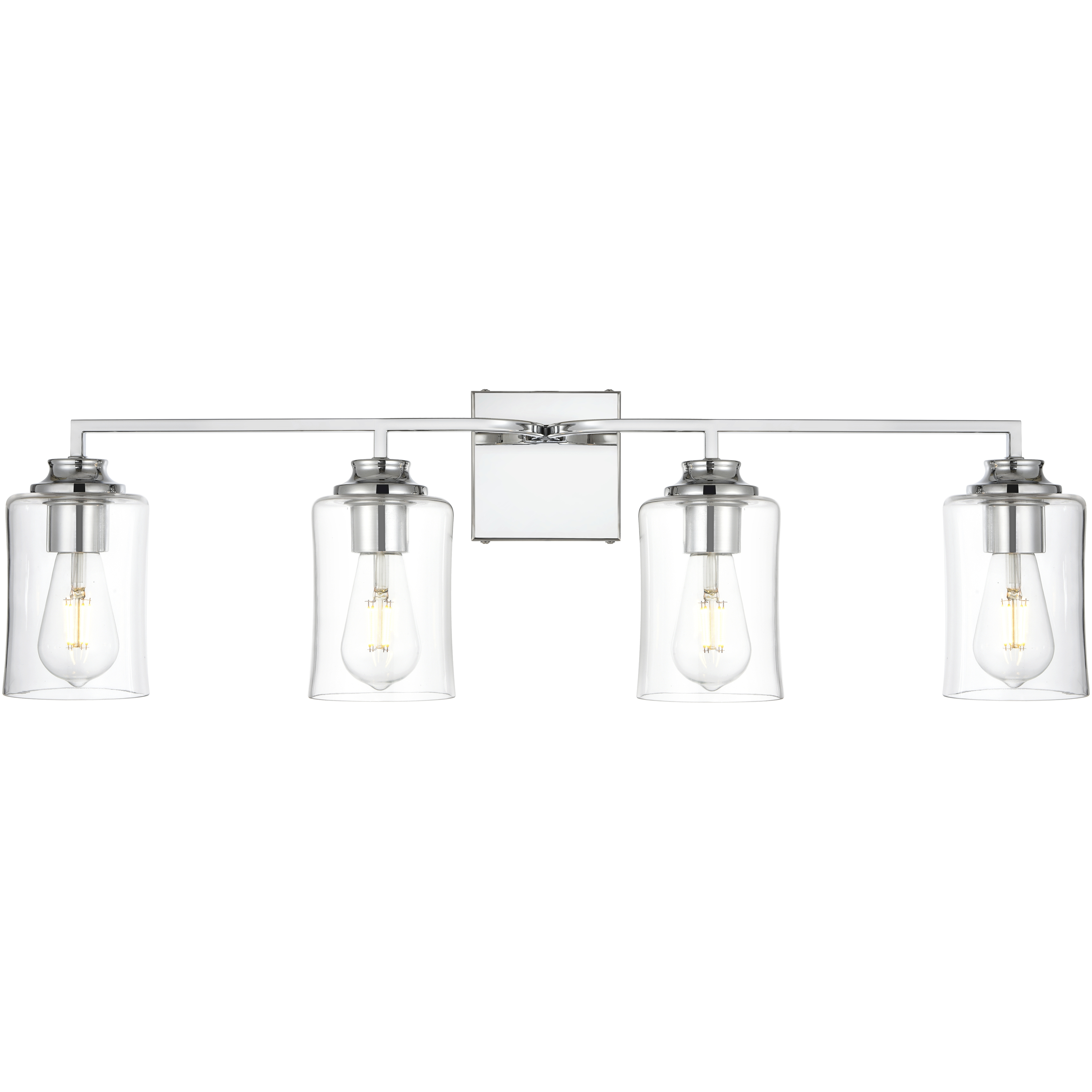 Ronnie 4 Light 32 inch Chrome Bath Sconce Wall Light