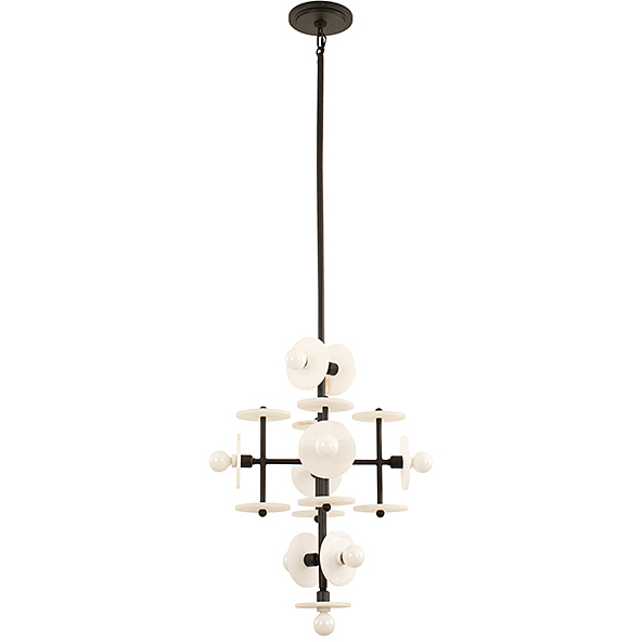 Amani 9 Light 20 inch Black Cashmere Pendant Ceiling Light