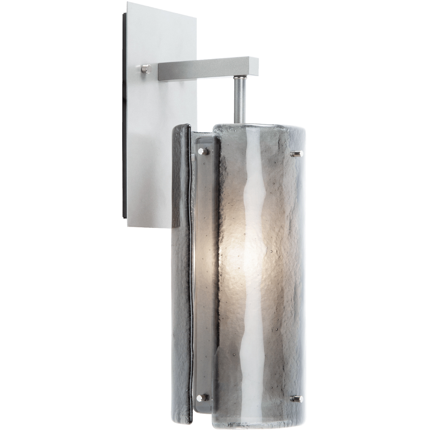 Textured Glass 1 Light 5.8 inch Burnished Bronze Indoor Sconce Wall Light in Ivory Wisp