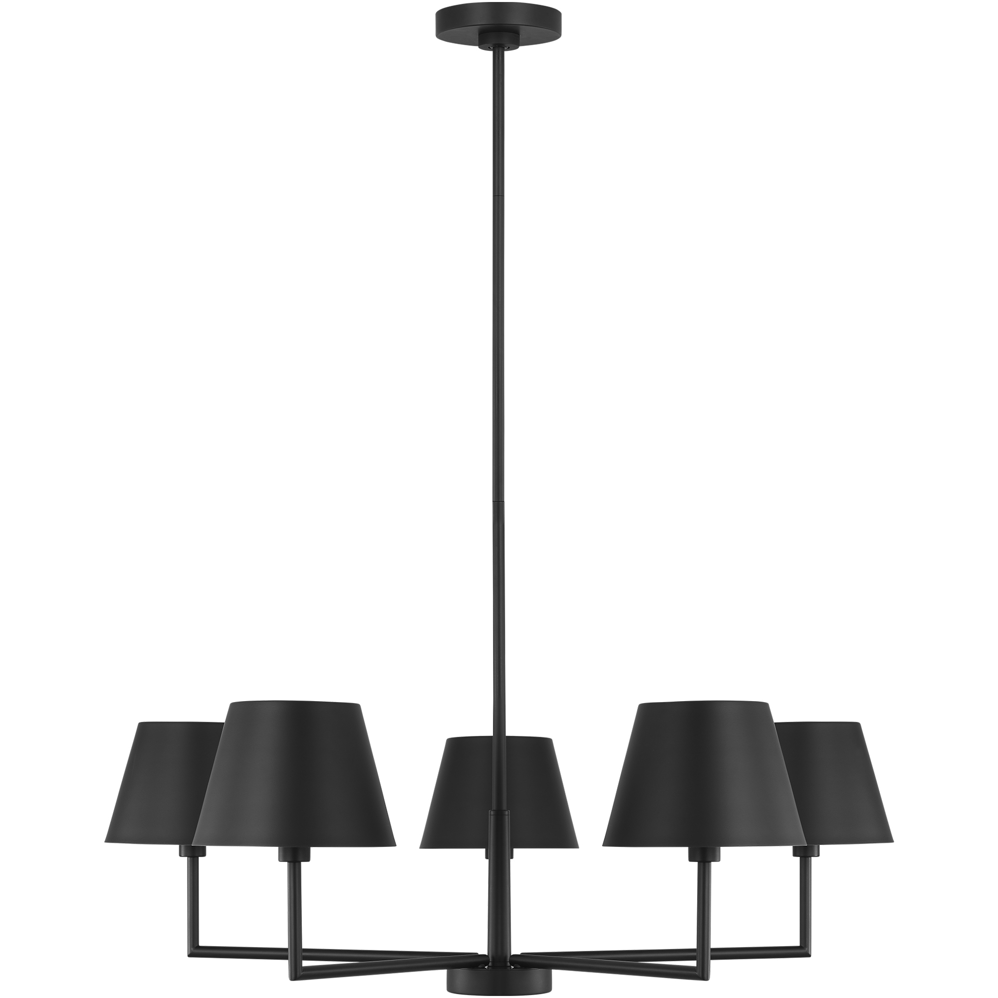 Drew & Jonathan Ender 5 Light 32.63 inch Midnight Black Chandelier Ceiling Light, Medium