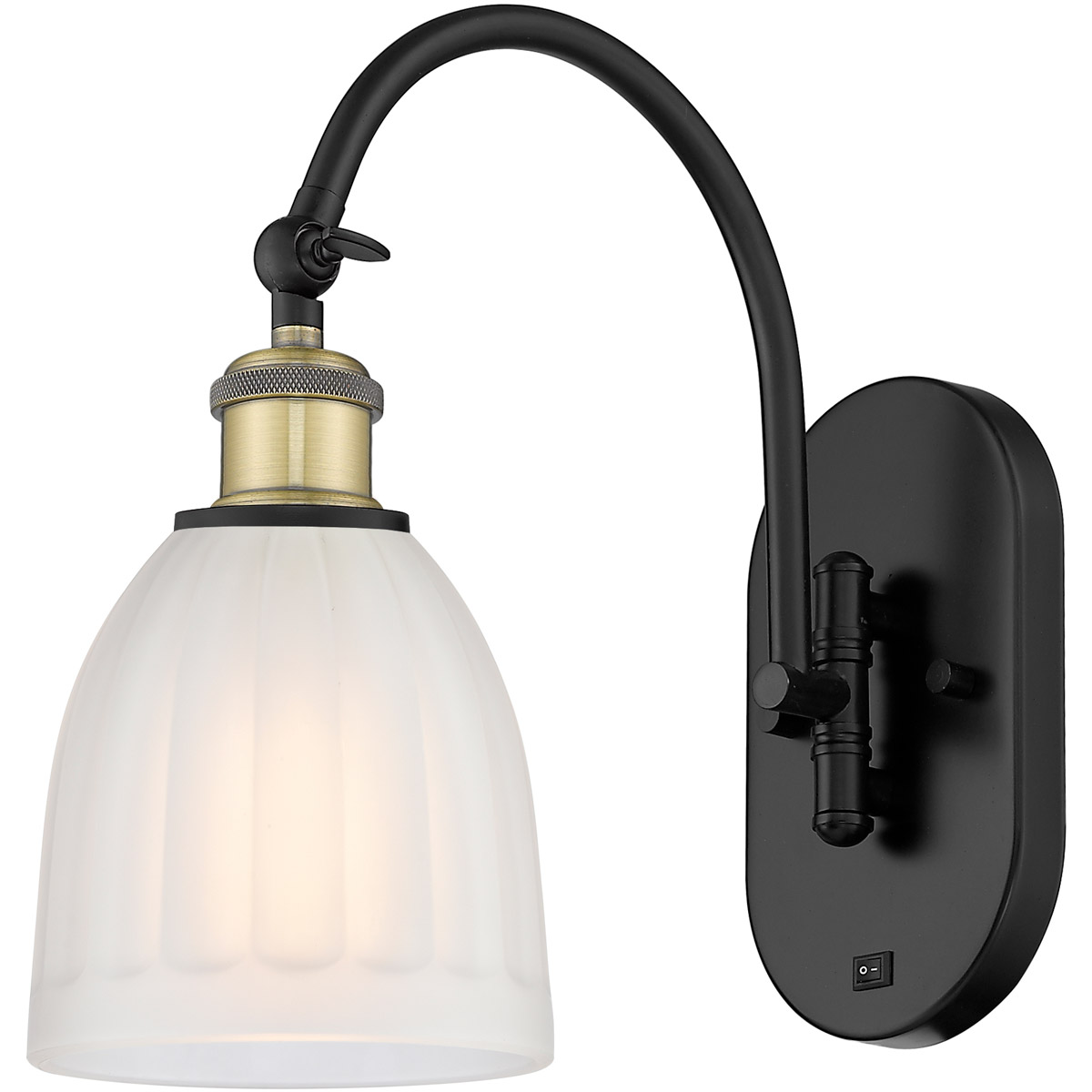 Ballston Brookfield 1 Light 6 inch Black Antique Brass Sconce Wall Light