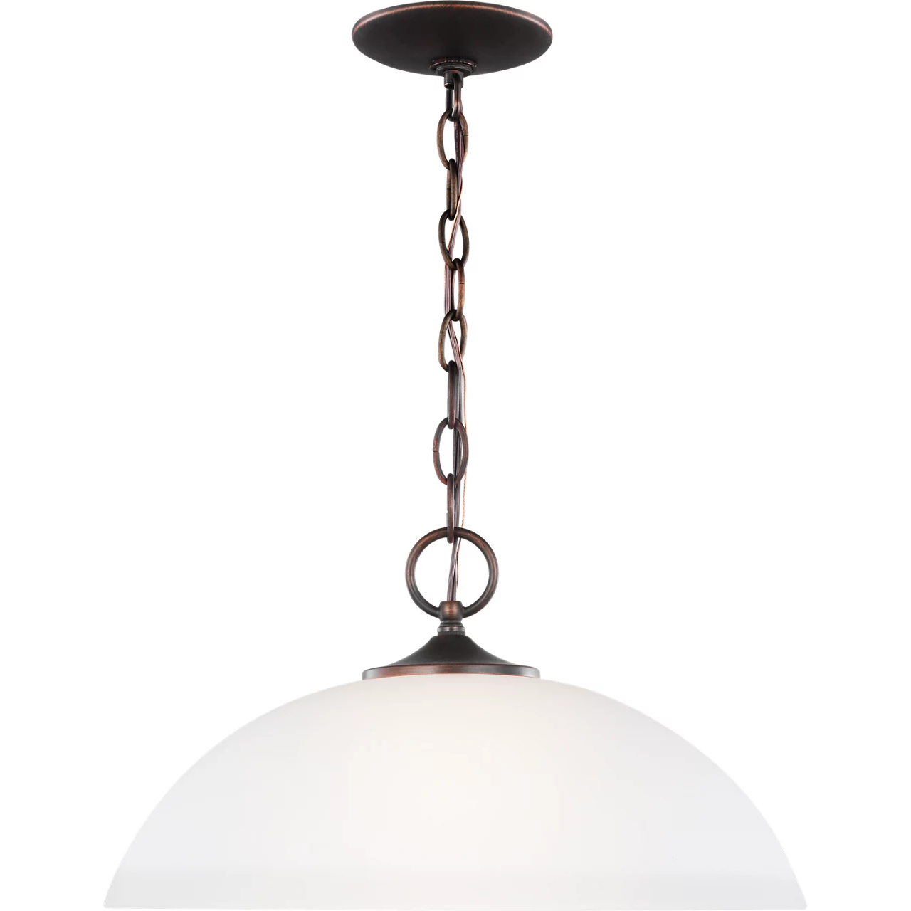 Geary 1 Light 15.75 inch Bronze Pendant Ceiling Light in Burnt Sienna