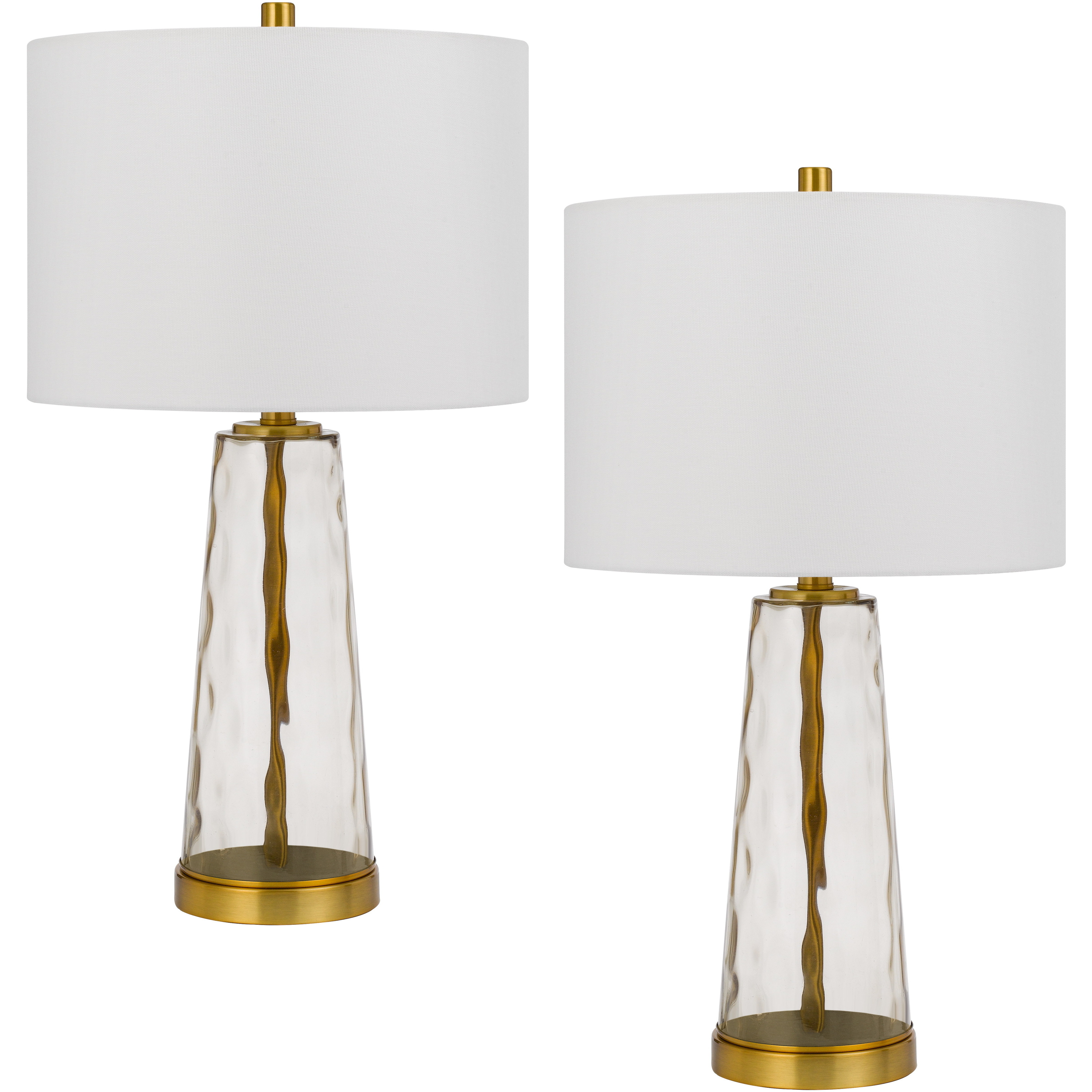 Heber 26 inch 100.00 watt Antique Brass Table Lamp Set Portable Light, Pair