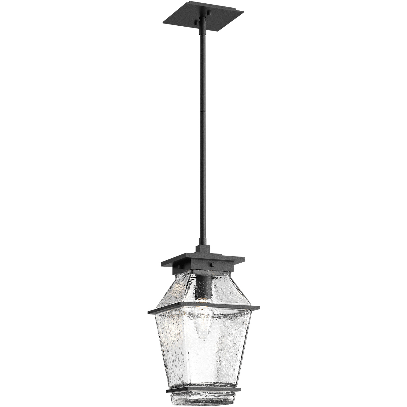 Landmark 1 Light 7.3 inch Textured Black Outdoor Pendant in E26 Incandescent