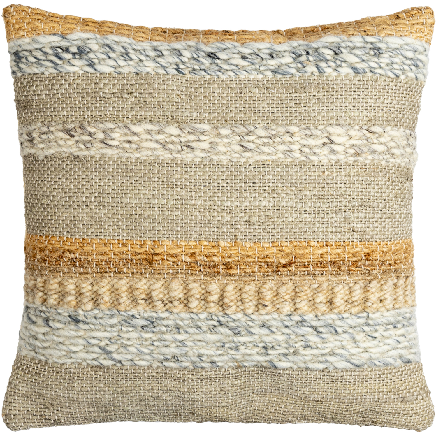Boundary 18 X 18 inch Seafoam/Light Blue/Tan/Beige Accent Pillow
