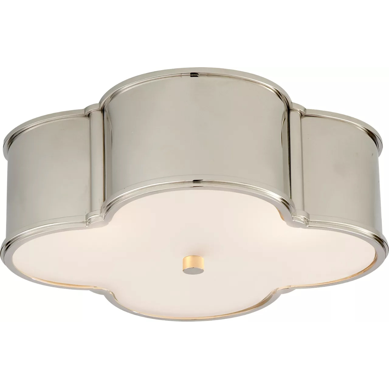 Alexa Hampton Basil 3 Light 17.25 inch Polished Nickel Flush Mount Ceiling Light