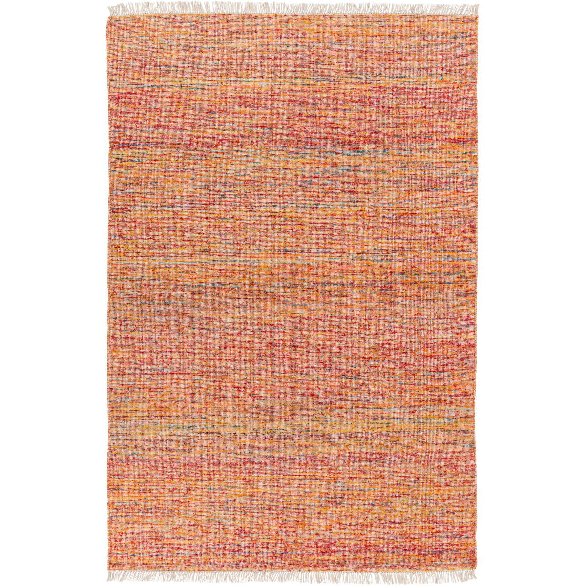 Rex 72 X 48 inch Bright Orange, Cream, Garnet, Burnt Orange Rug