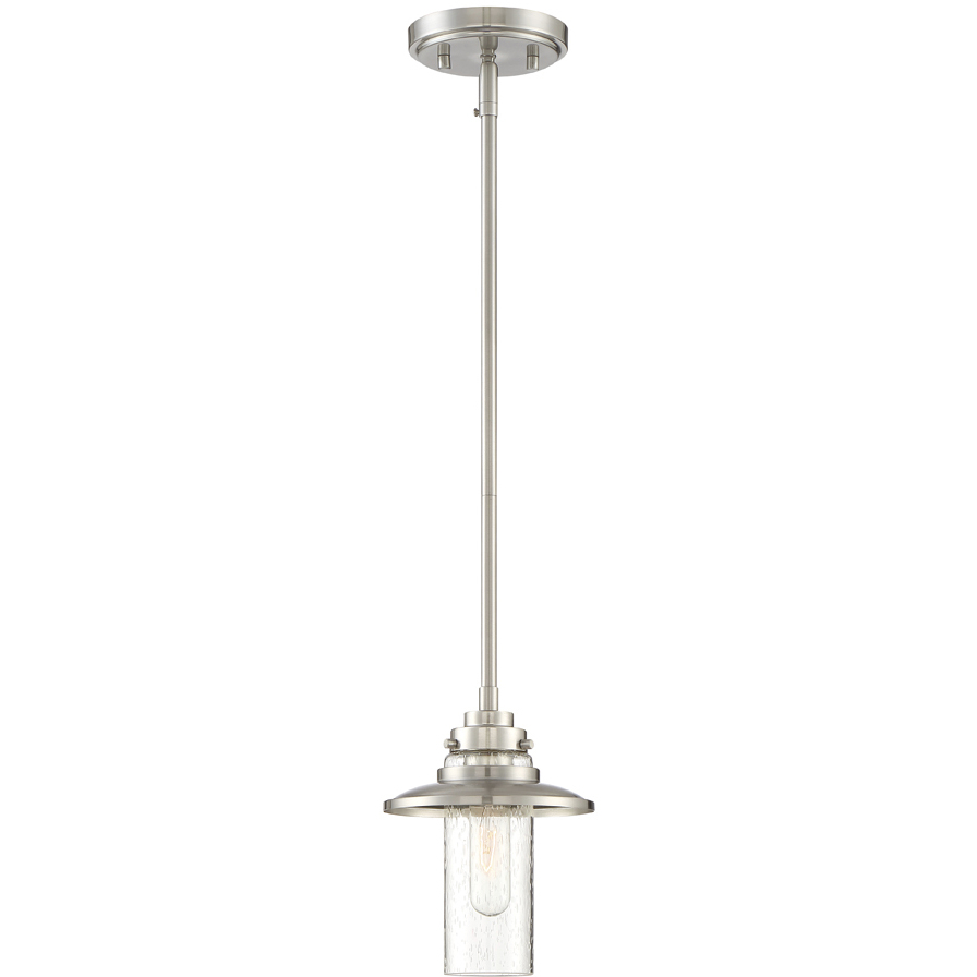 Dover 1 Light 6.5 inch Satin Platinum Mini Pendant Ceiling Light