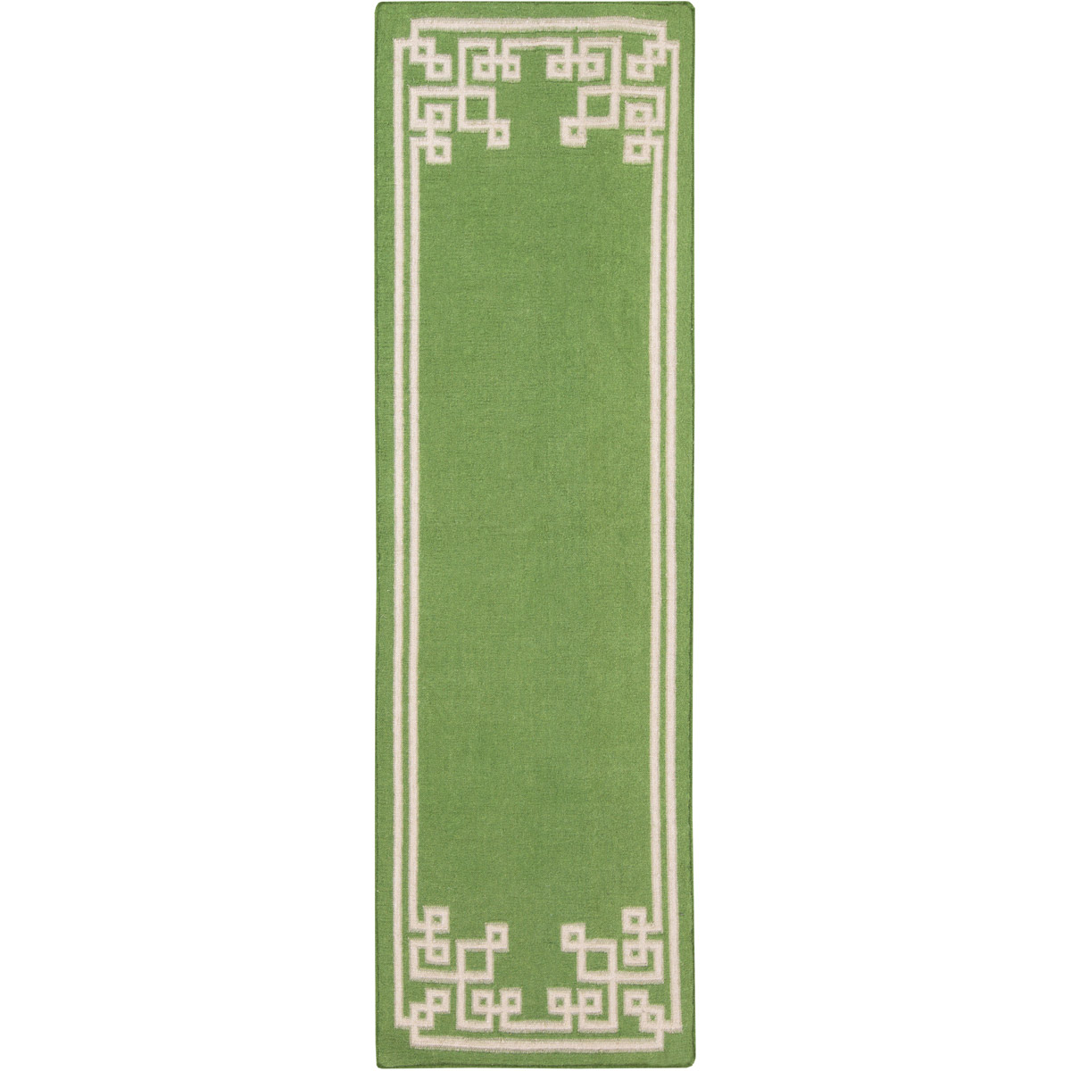 Alameda 96 X 30 inch Lime, Khaki, Taupe Rug