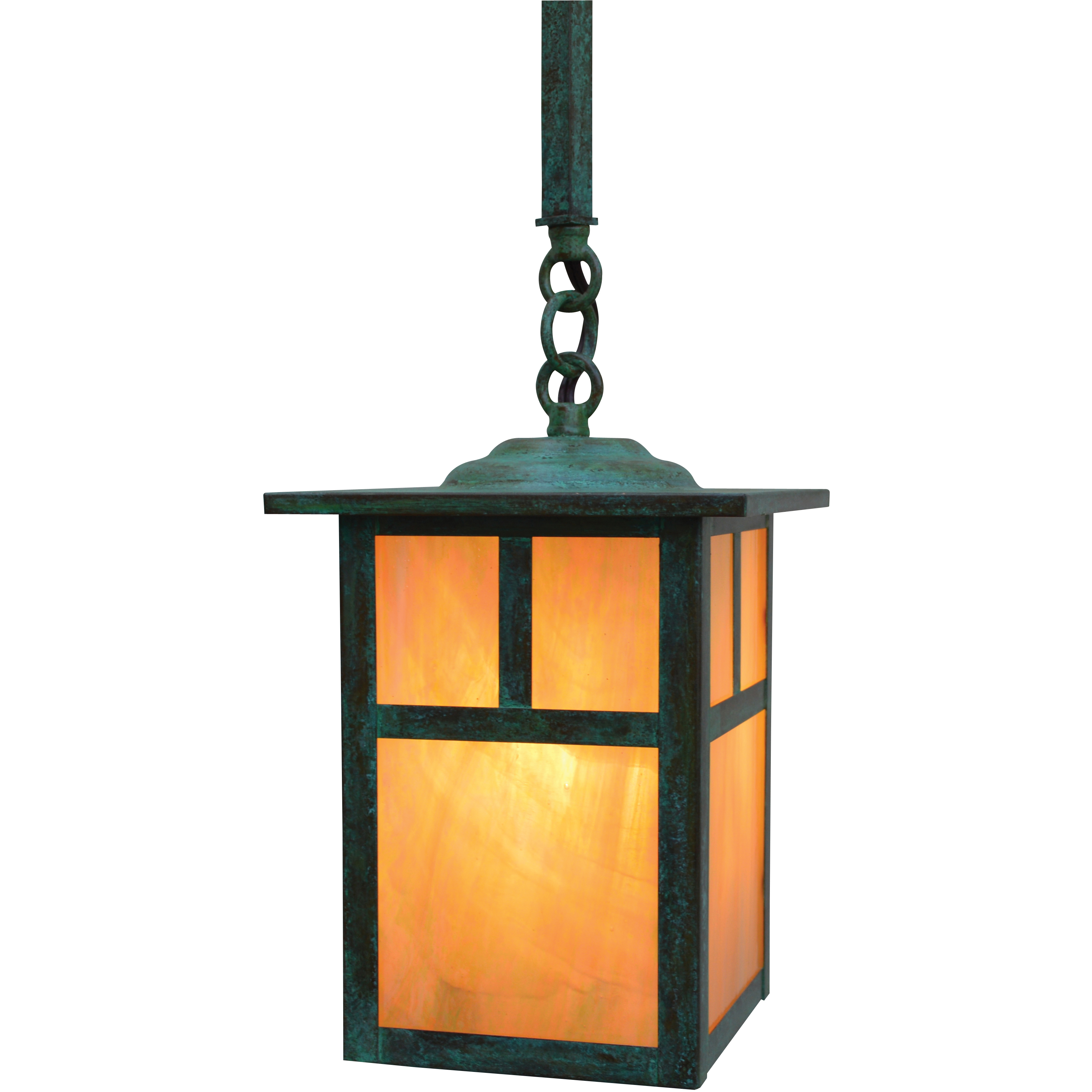 Mission 1 Light 6 inch Antique Copper Pendant Ceiling Light in Rain Mist, T-Bar Overlay
