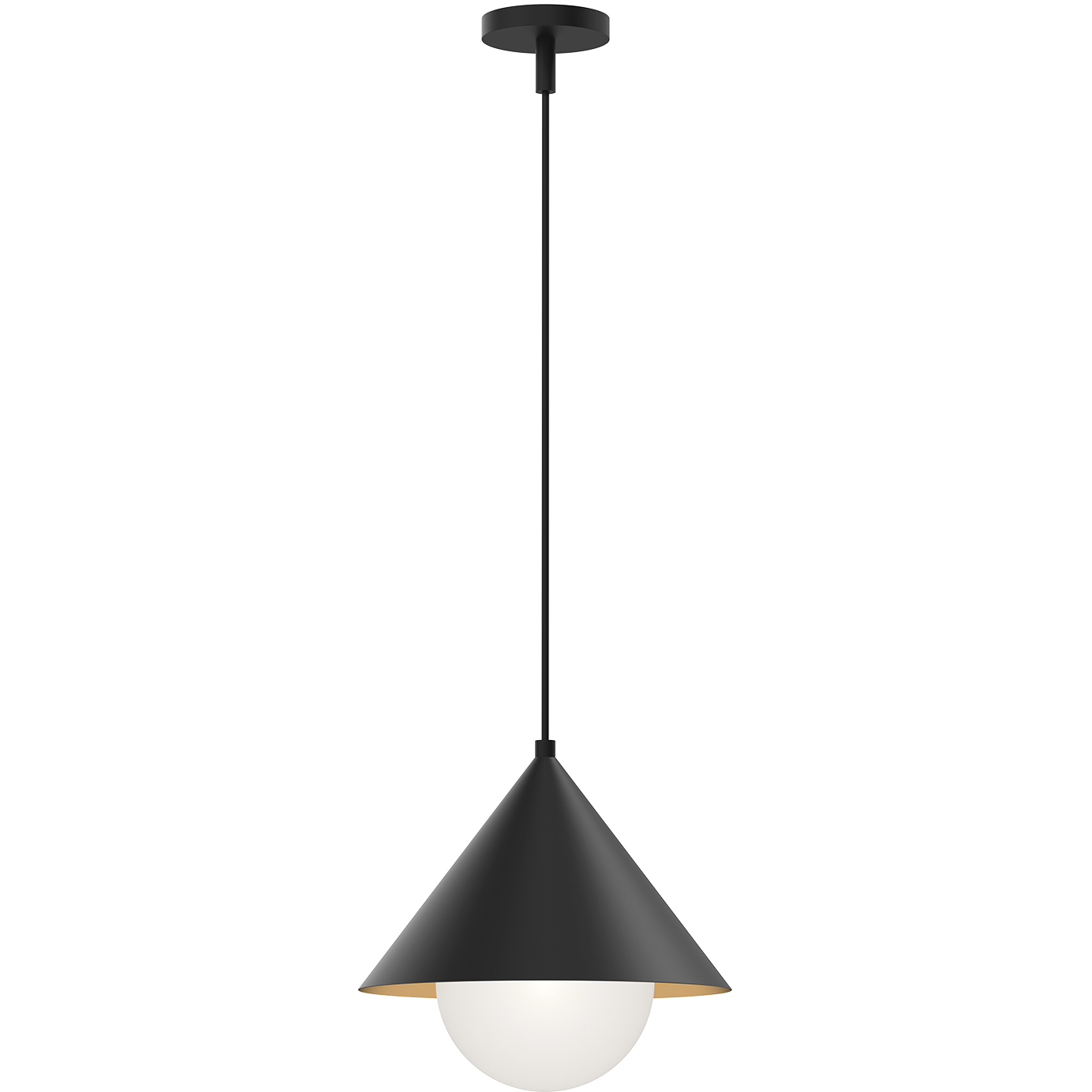 Alora Mood Remy 1 Light 13.5 inch Matte Black Pendant Ceiling Light