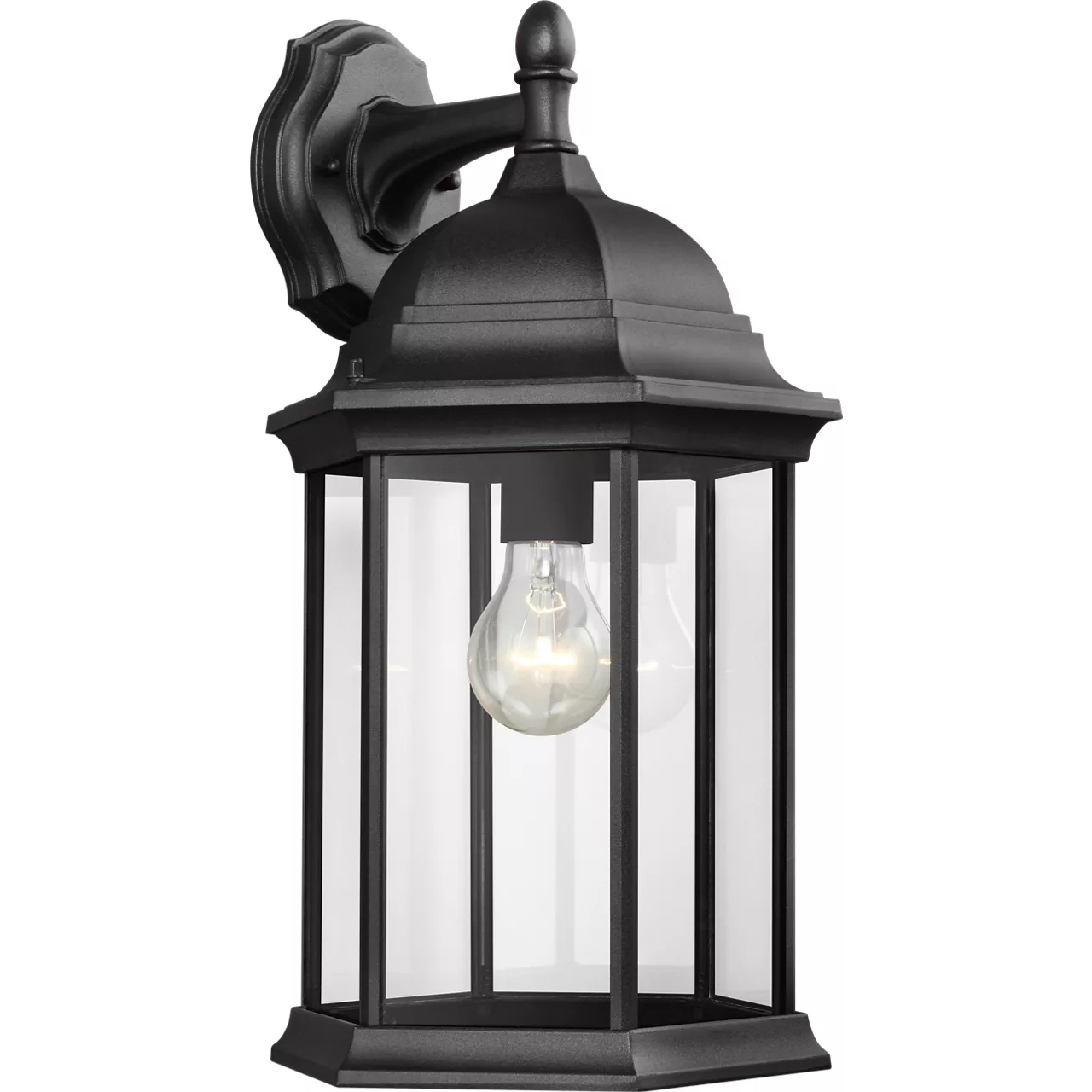 Sevier 1 Light 18.75 inch Black Outdoor Wall Lantern, Large
