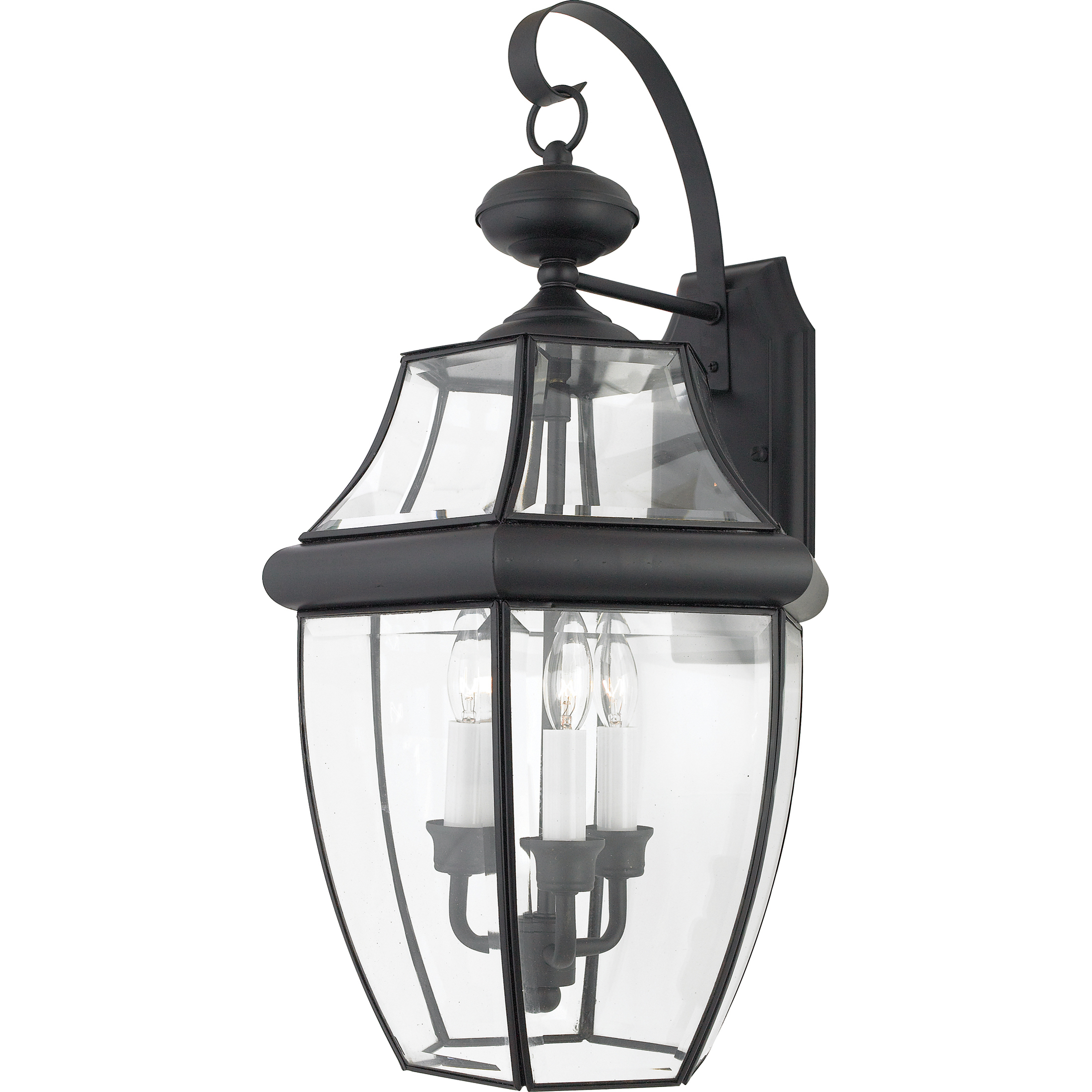 Quoizel Newbury 3 Light 23 inch Mystic Black Outdoor Wall Lantern  NY8318K - Open Box