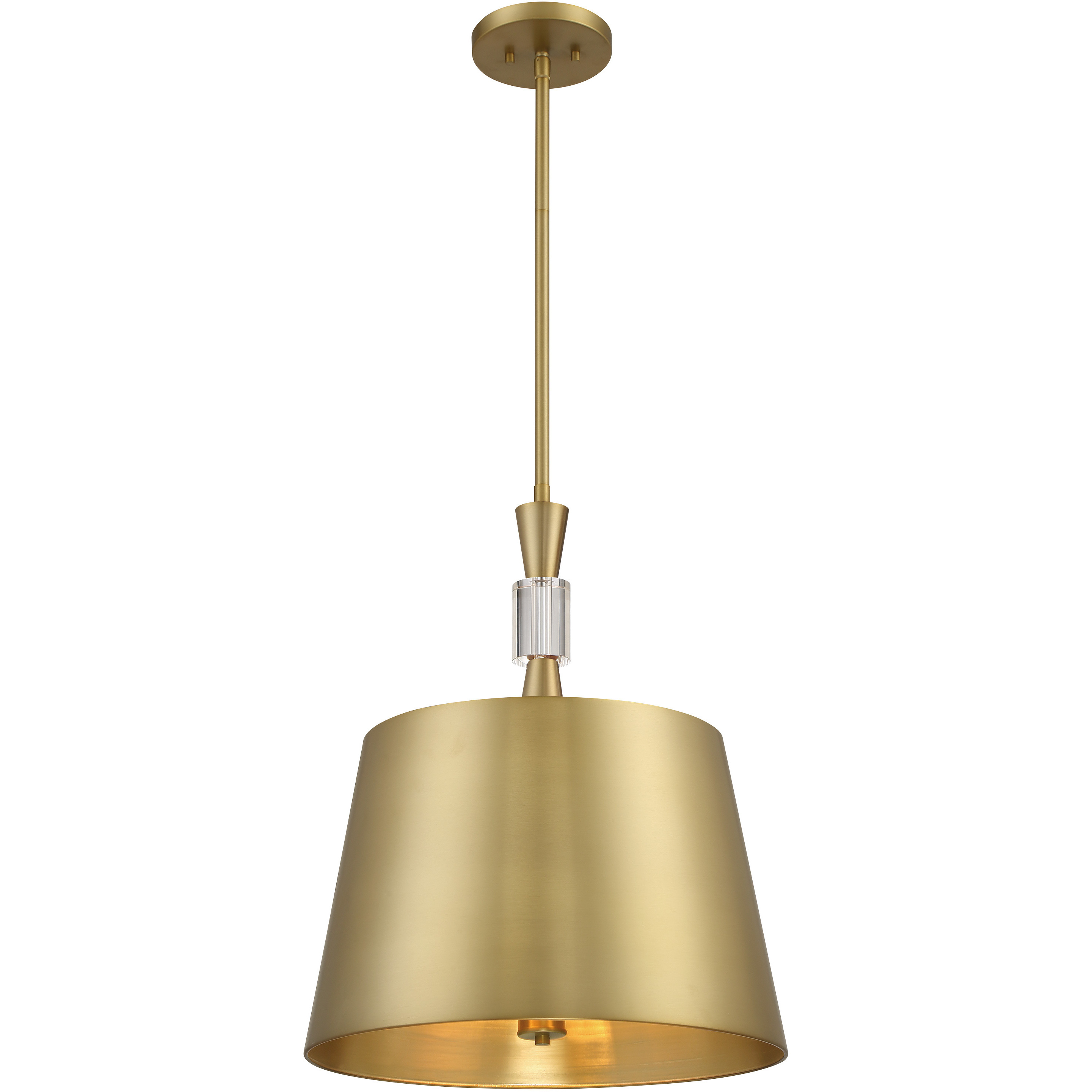 Baratti 3 Light 18.13 inch Soft Brass Pendant Ceiling Light