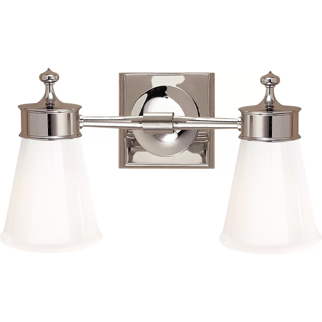 Siena 2 Light 15 inch Polished Nickel Double Bath Sconce Wall Light
