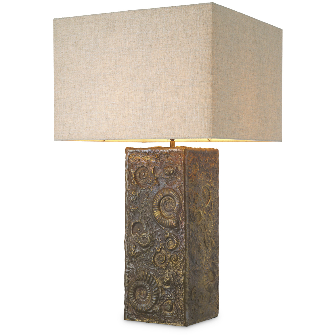 Kamari 34.45 inch 60 watt Vintage Brass Table Lamp Portable Light