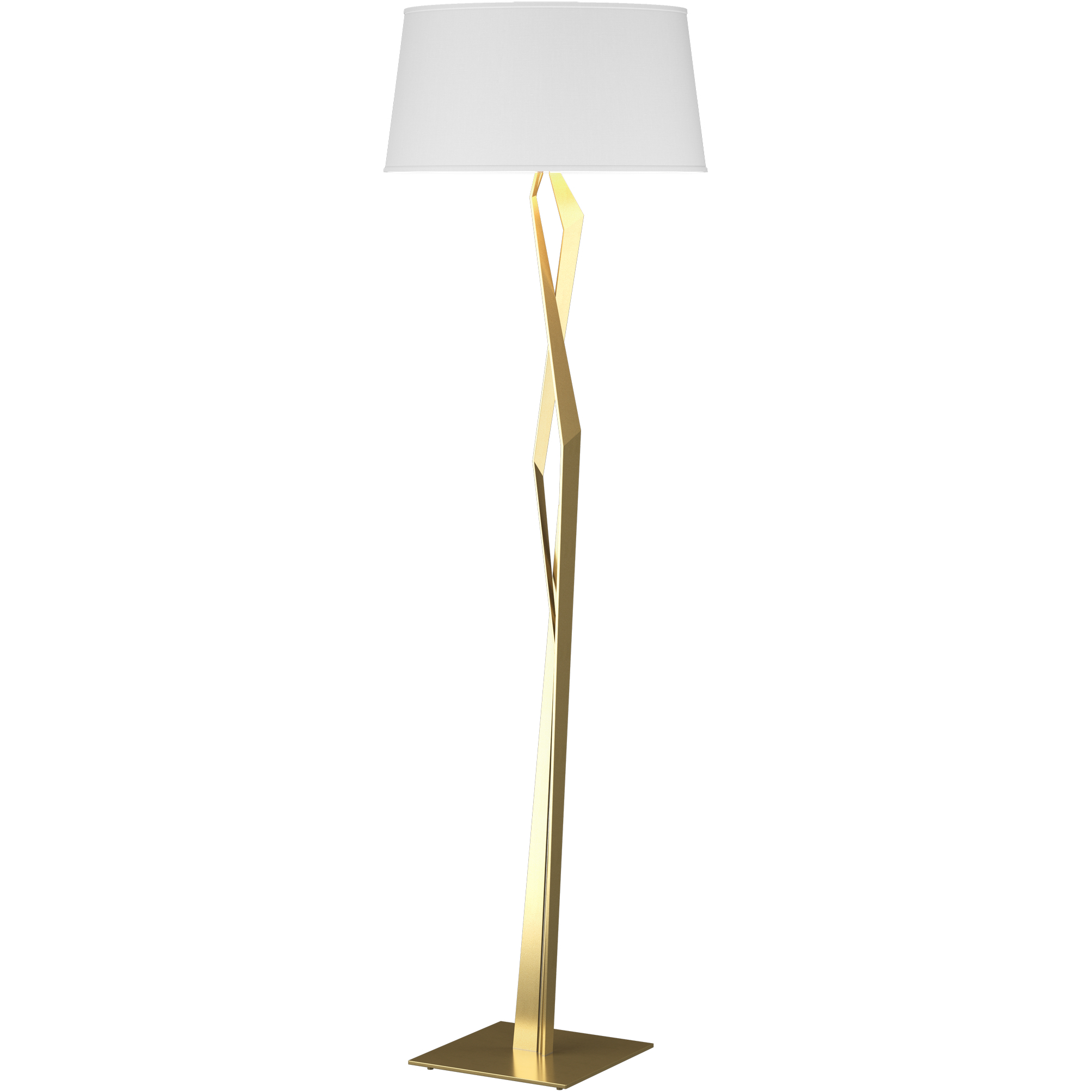 Facet 65.9 inch 100 watt Modern Brass Floor Lamp Portable Light in Natural Anna