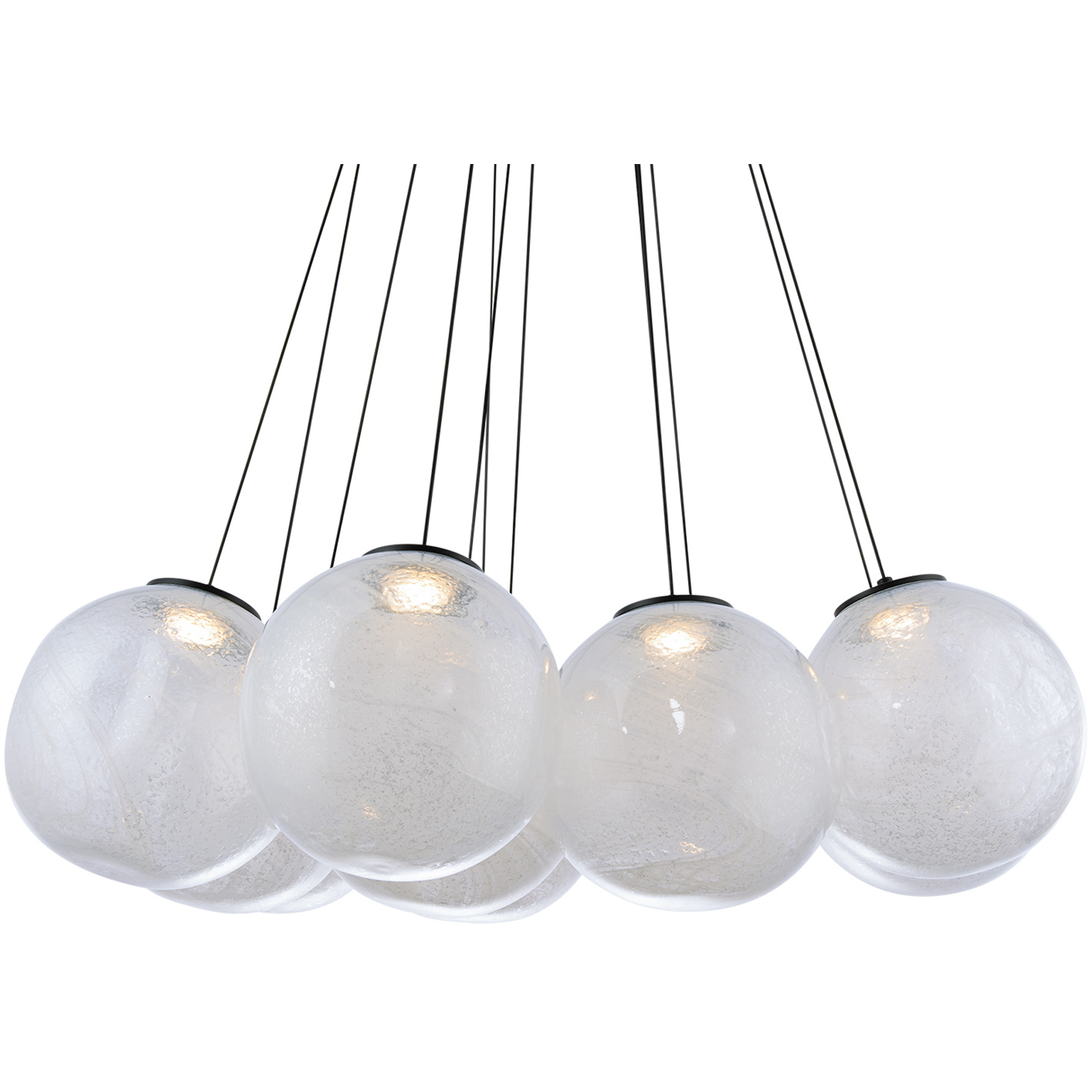 Cosmic 12 Light 36 inch Black Multi-Light Pendant Ceiling Light