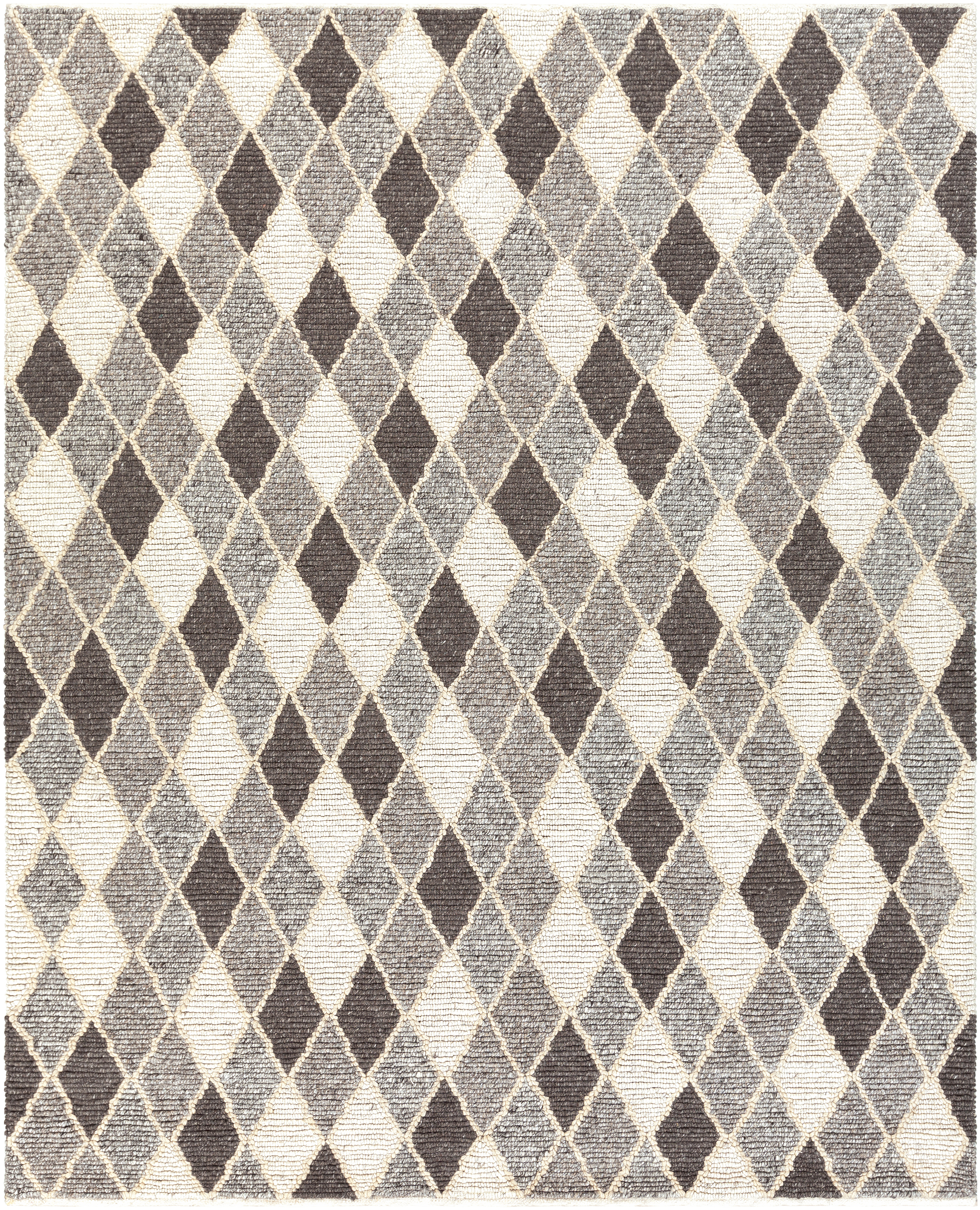 Nico 120 X 96 inch Charcoal Rug in 8 x 10, Rectangle