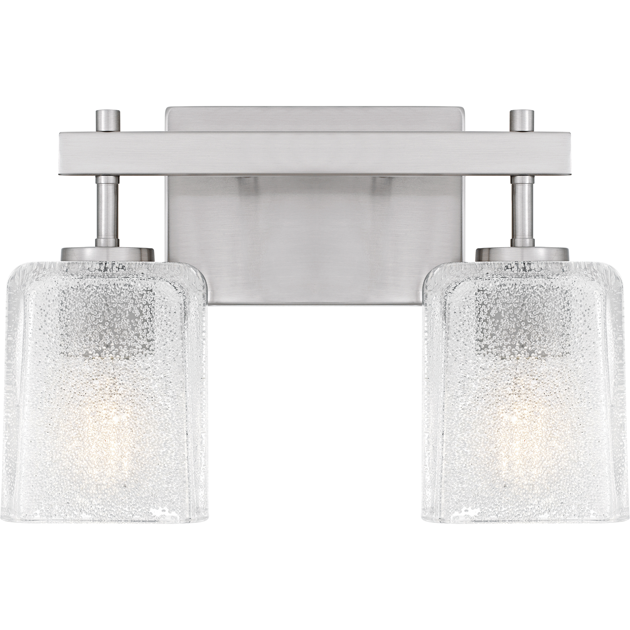 Brenthouse 2 Light 13.5 inch Brushed Nickel Bath Light Wall Light, Medium