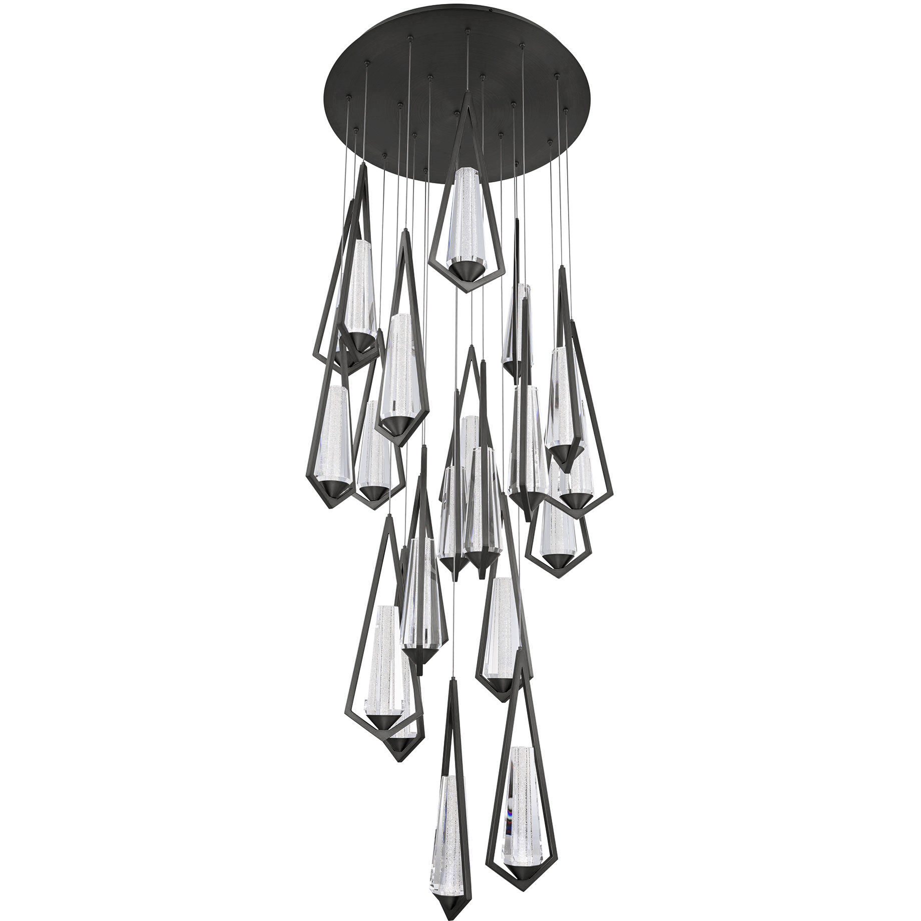 Beyond Devotion LED 26 inch Black Multi-Light Pendant Ceiling Light