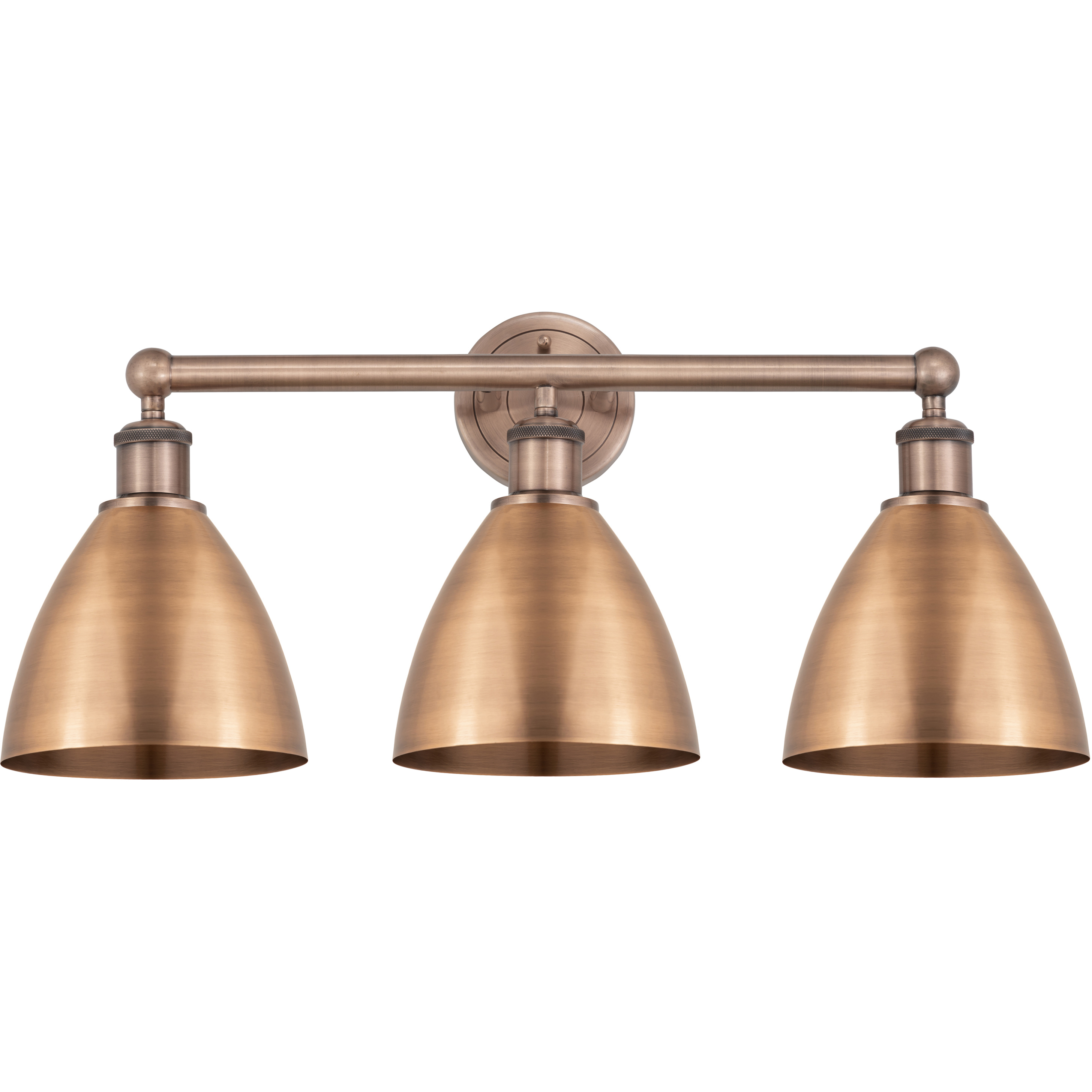 Metal Bristol 3 Light 25.5 inch Antique Copper Bath Vanity Light Wall Light