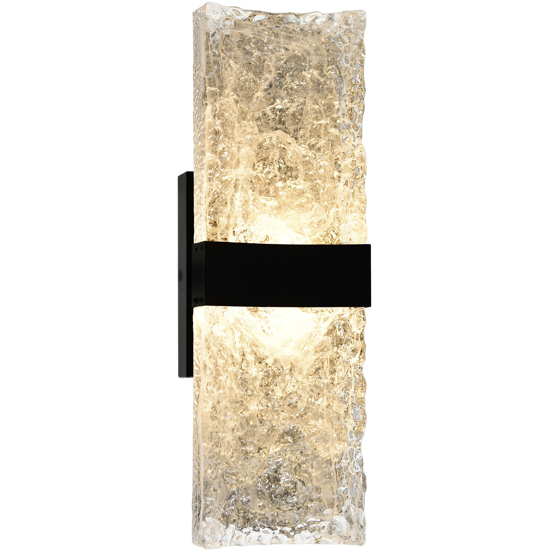 Lava LED 6 inch Black Wall Light