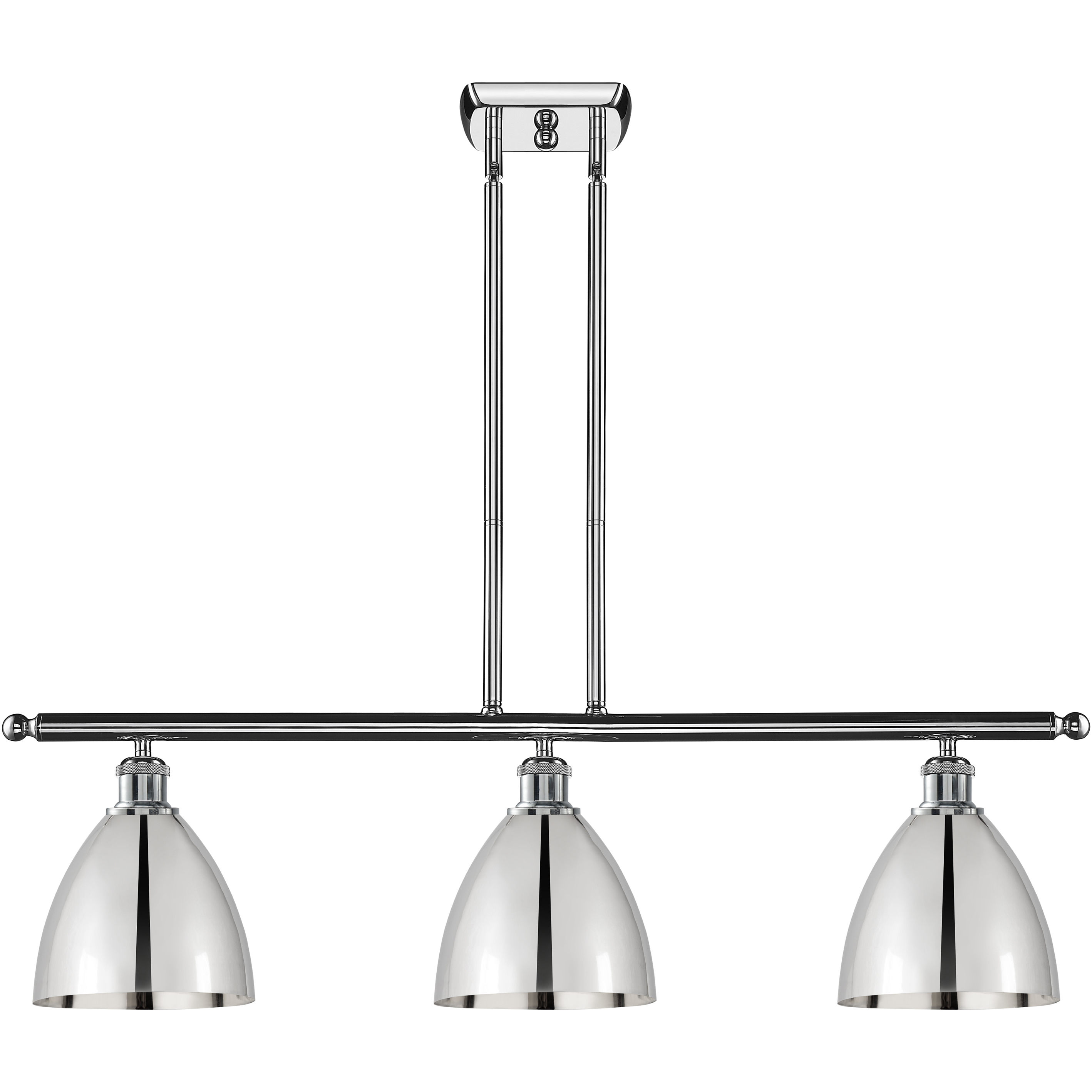 Ballston Dome 3 Light 36 inch Polished Chrome Island Light Ceiling Light