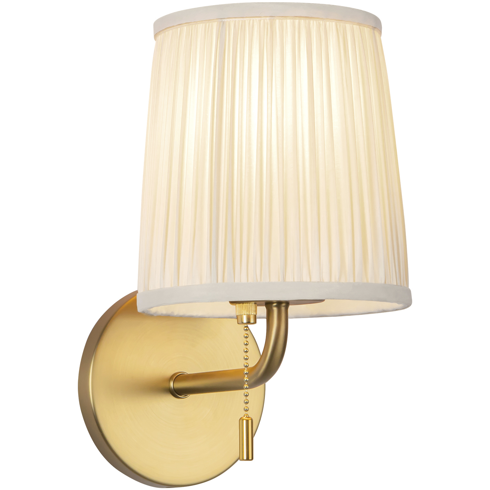 Alora Mood Scout 1 Light 6 inch Brushed Gold and White Linen Wall/Vanity Light Wall Light