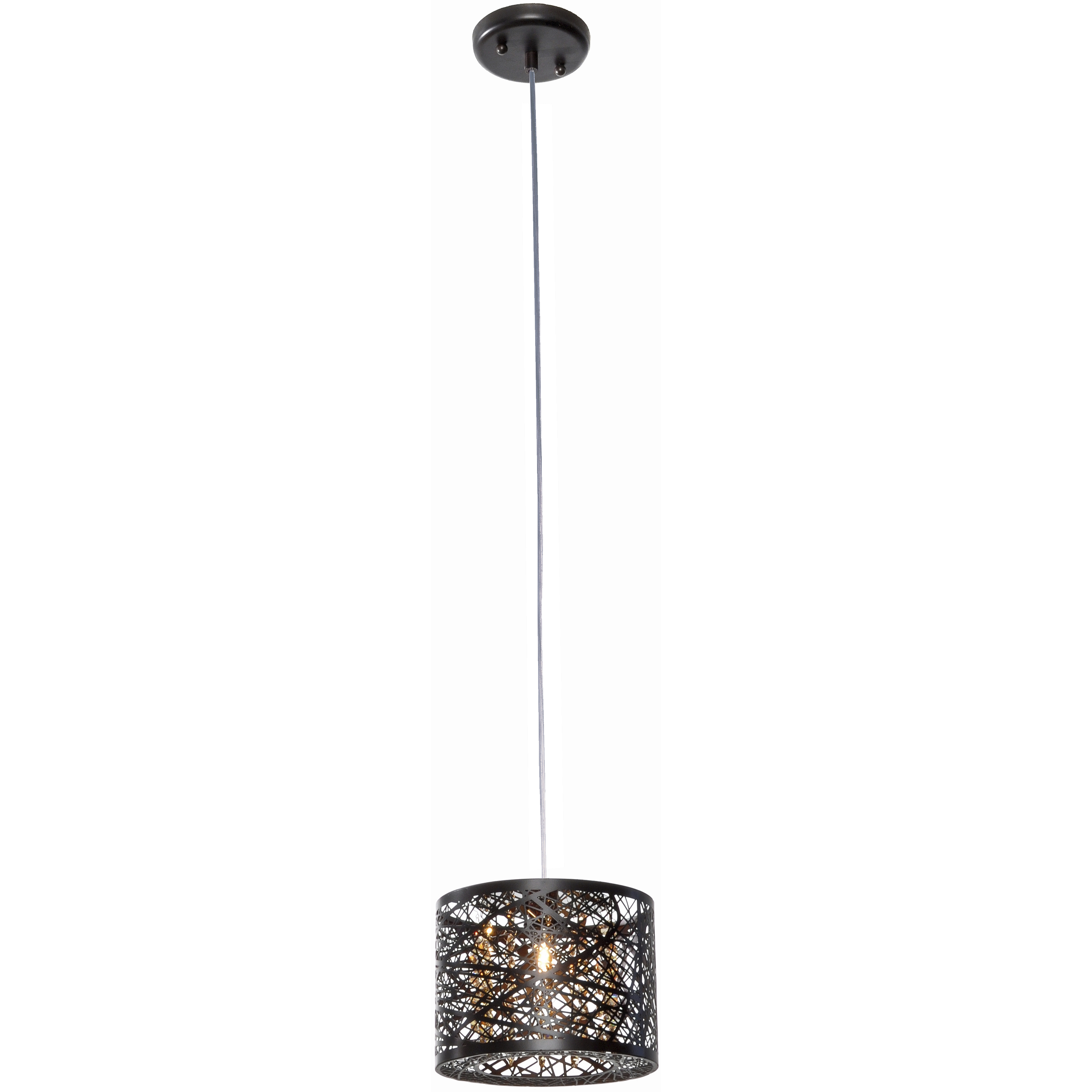 Troy 1 Light 7.75 inch Bronze Mini Pendant Ceiling Light