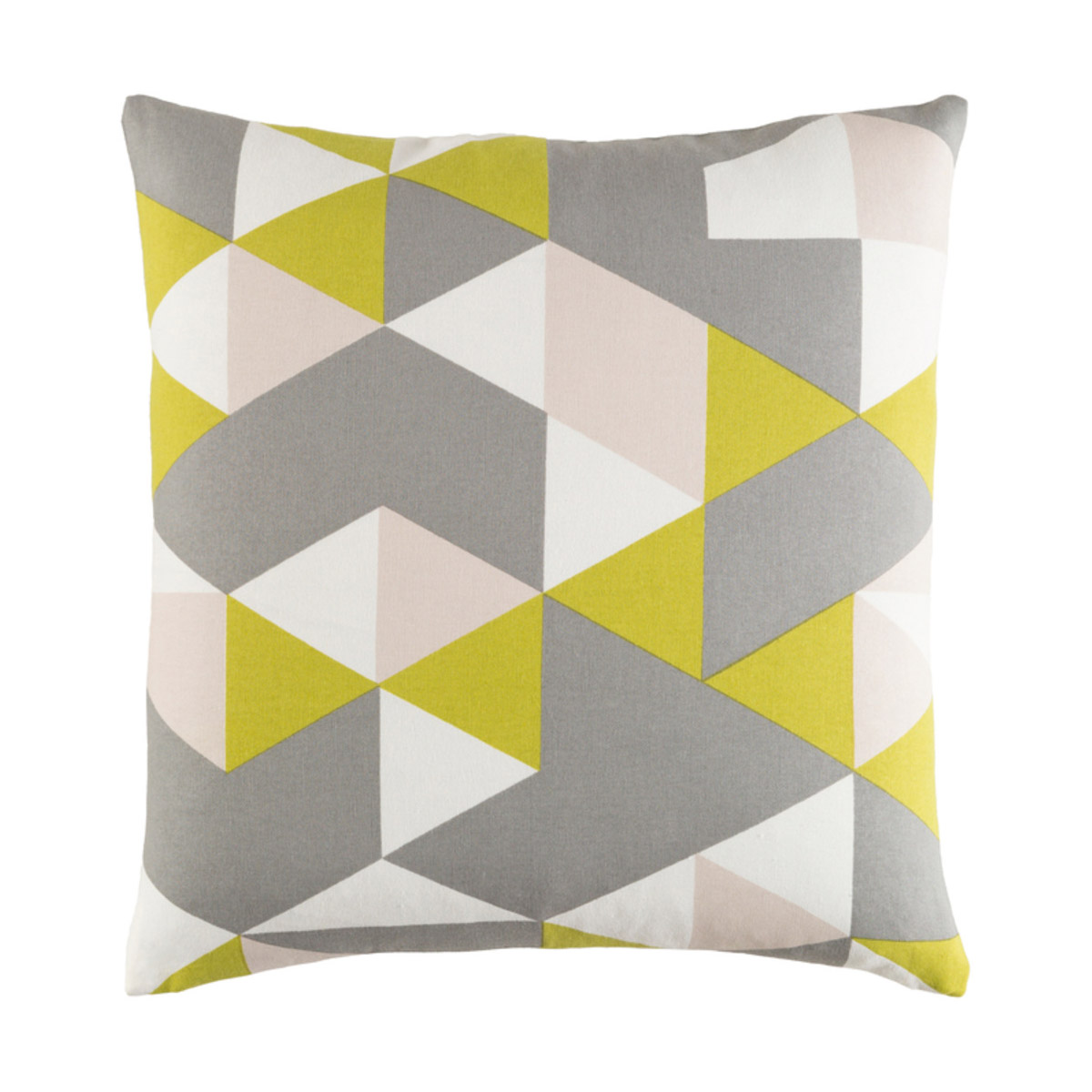 Trudy 18 X 18 inch Medium Gray/Lime/Ivory Pillow Kit, Square